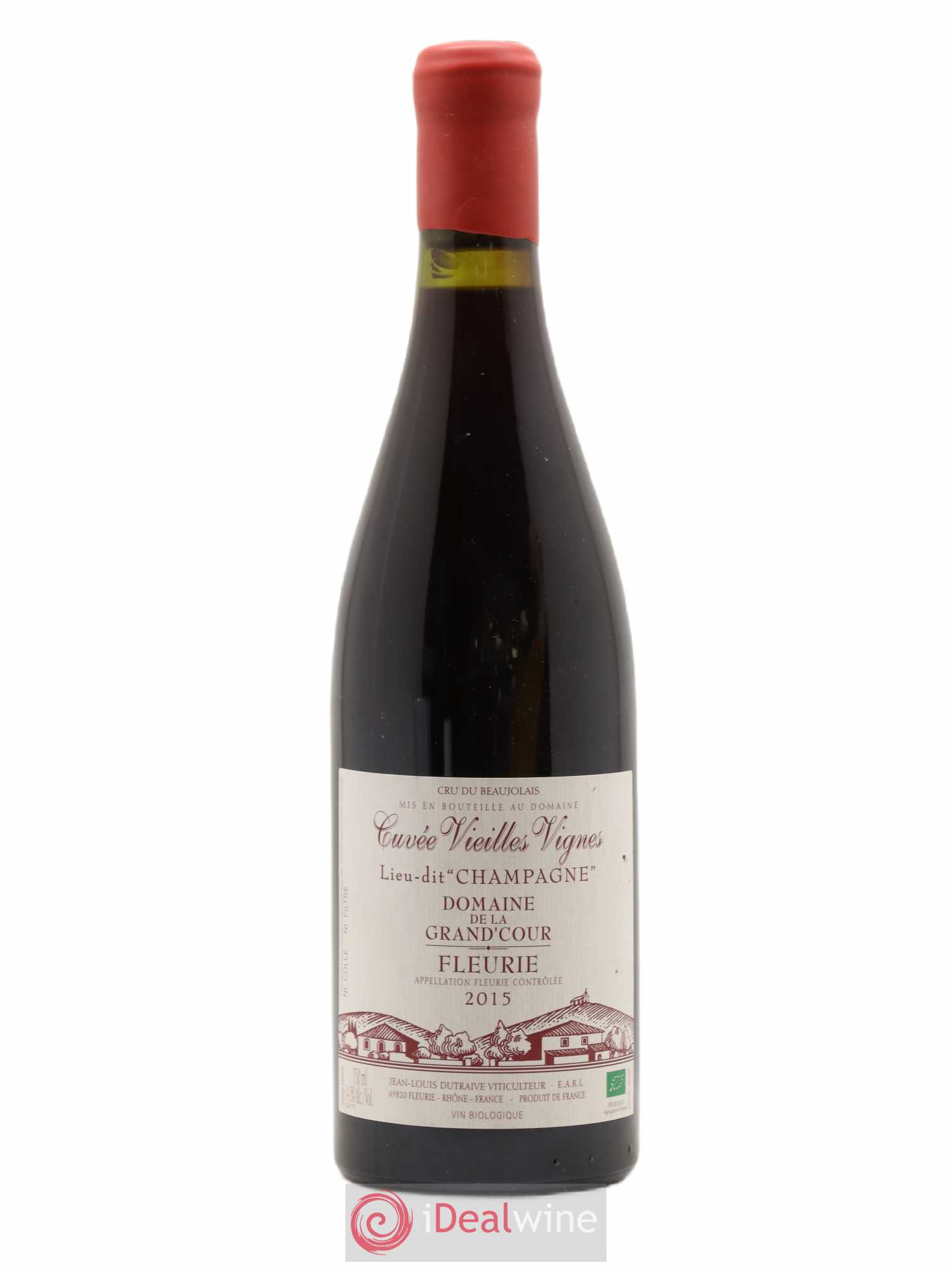 Fleurie Champagne - Cuvée Vieilles Vignes Grand'cour (Domaine de la) - Jean-Louis Dutraive 2015 - Lot de 1 bouteille - 0