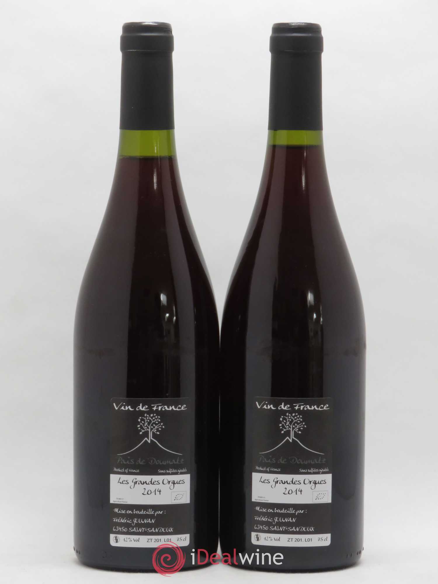 Vin de France Les Grandes Orgues Vignoble de l'Arbre Blanc 2014 - Lot de 2 bouteilles - 1