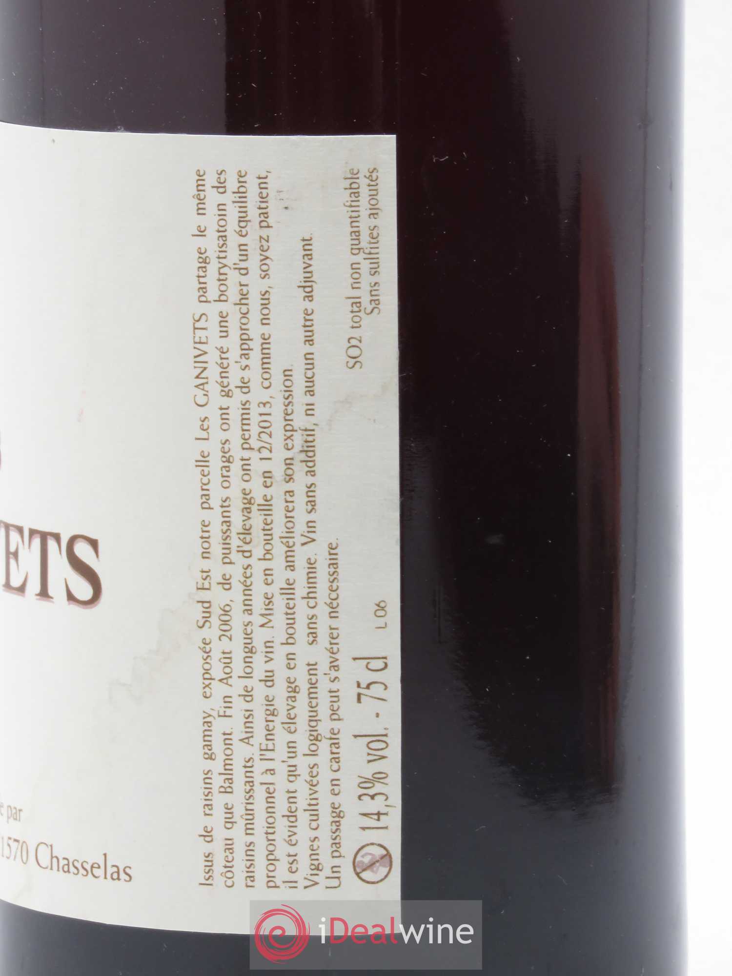 Vin de France Les Ganivets Philippe Jambon 2006 - Lot de 1 bouteille - 1