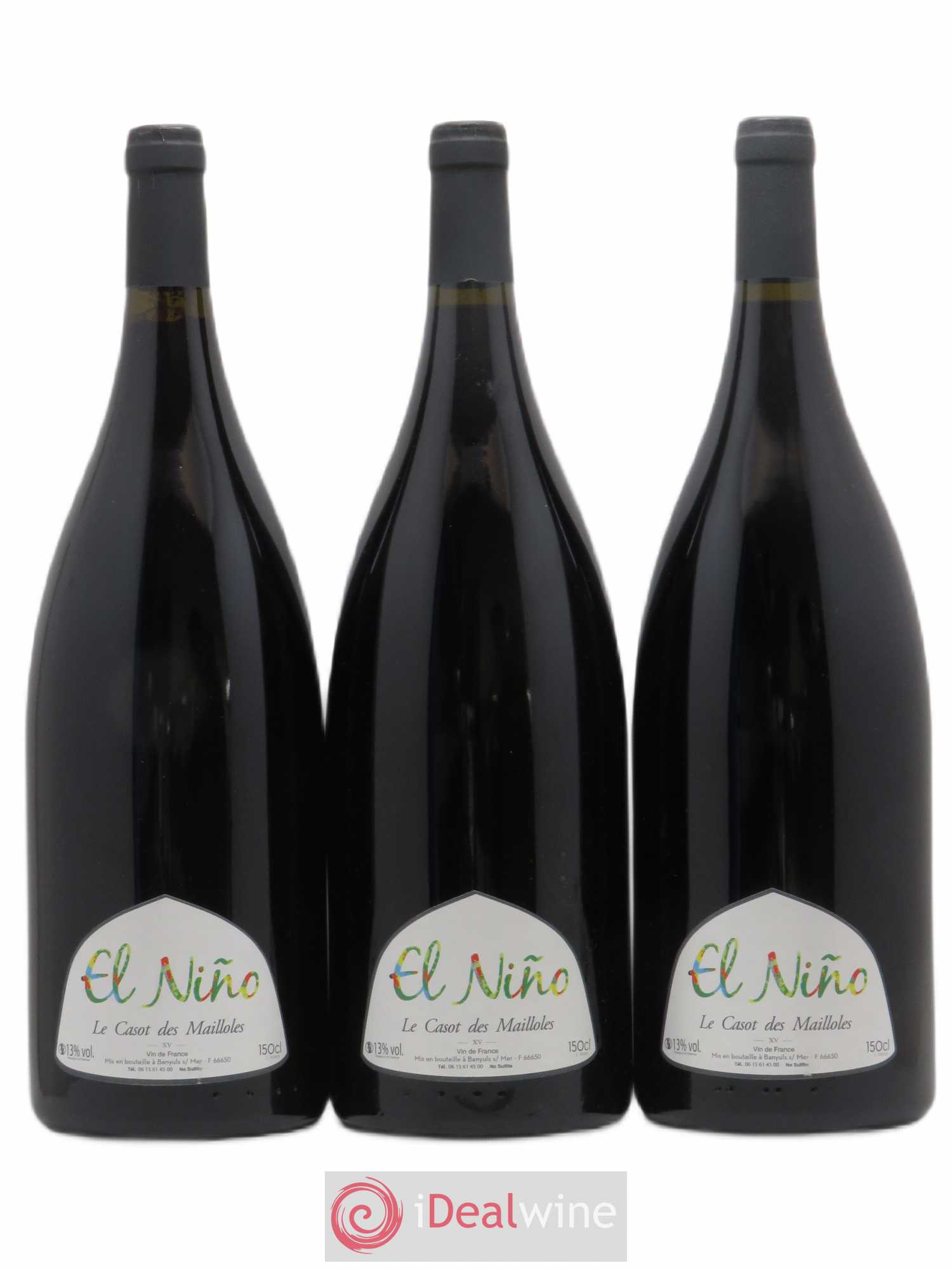 Vin de France El Nino Le Casot des Mailloles (sans prix de réserve) 2015 - Lot de 3 magnums - 0