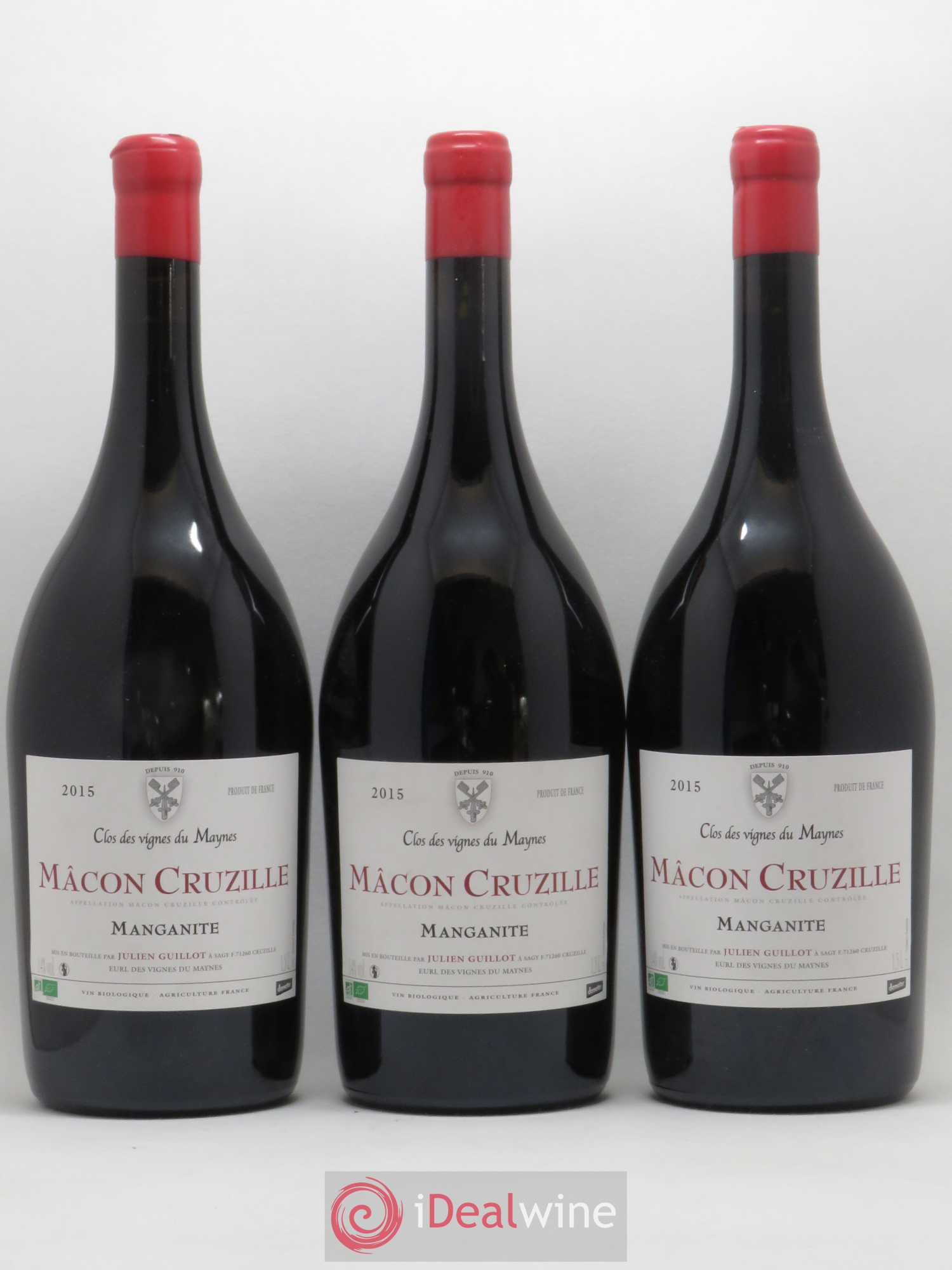 Mâcon-Cruzille Manganite Les Vignes du Maynes 2015 - Lot de 3 magnums - 0