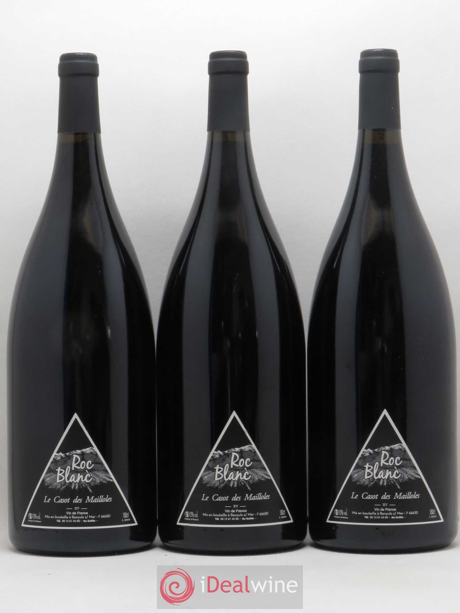 Vin de France Roc blanc Le Casot des Mailloles 2015 - Posten von 3 Magnum - 0
