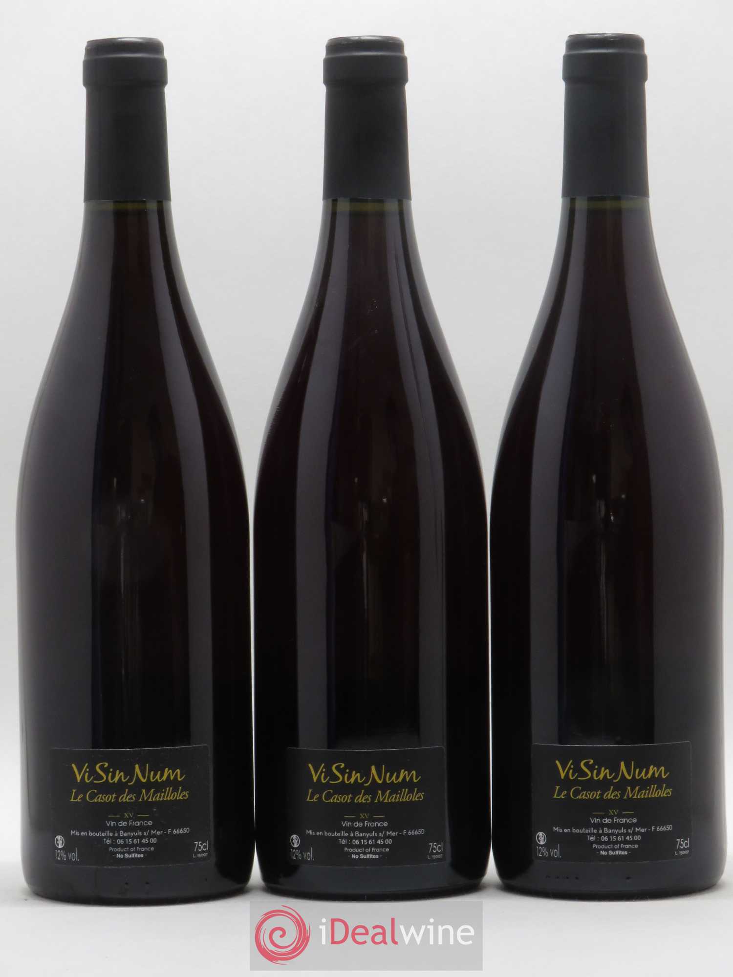 Vin de France Visinum Le Casot des Mailloles 2015 - Lot de 3 bouteilles - 1
