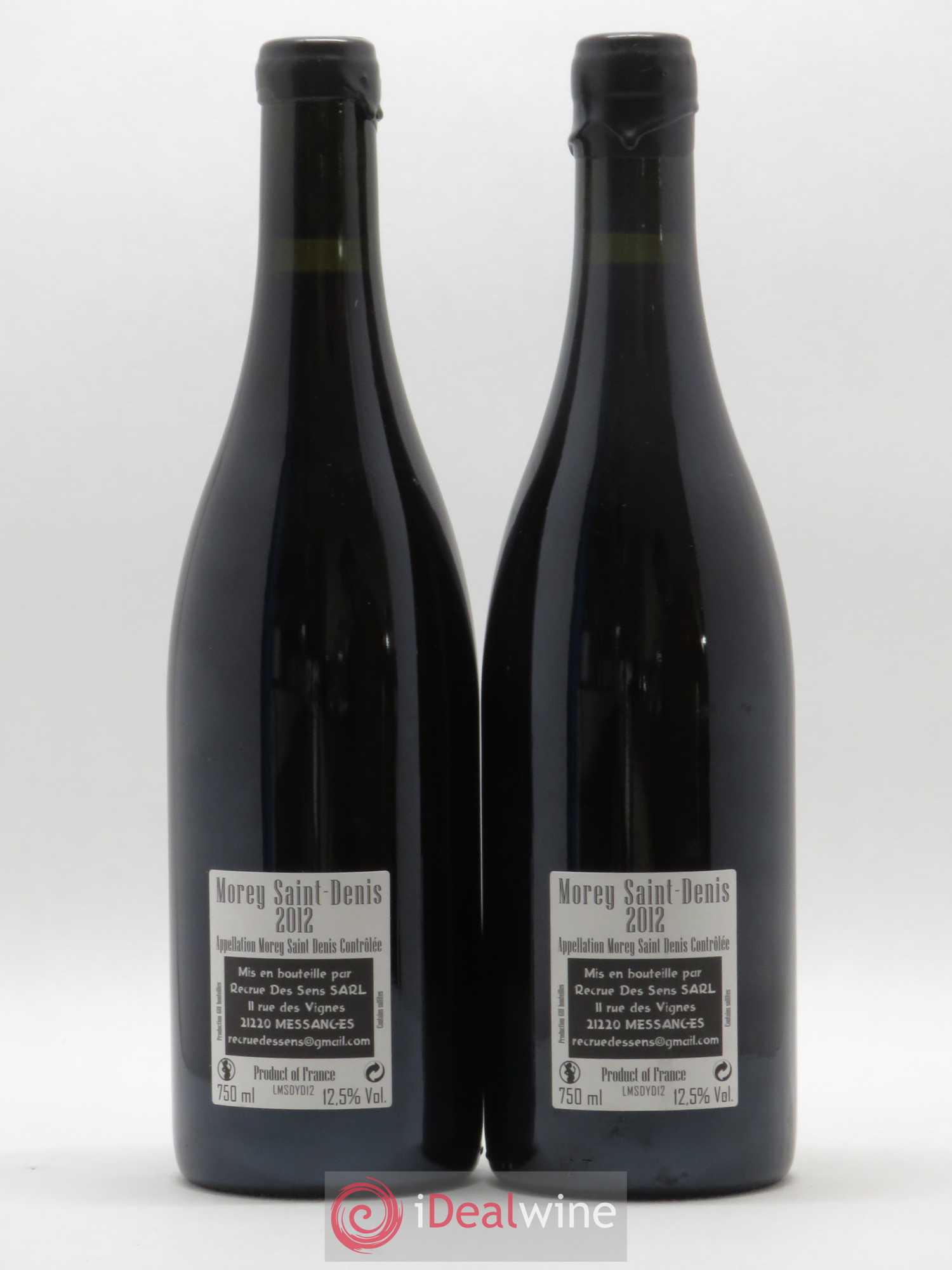 Morey-Saint-Denis Yann Durieux - Recrue des Sens 2012 - Lot de 2 bouteilles - 1