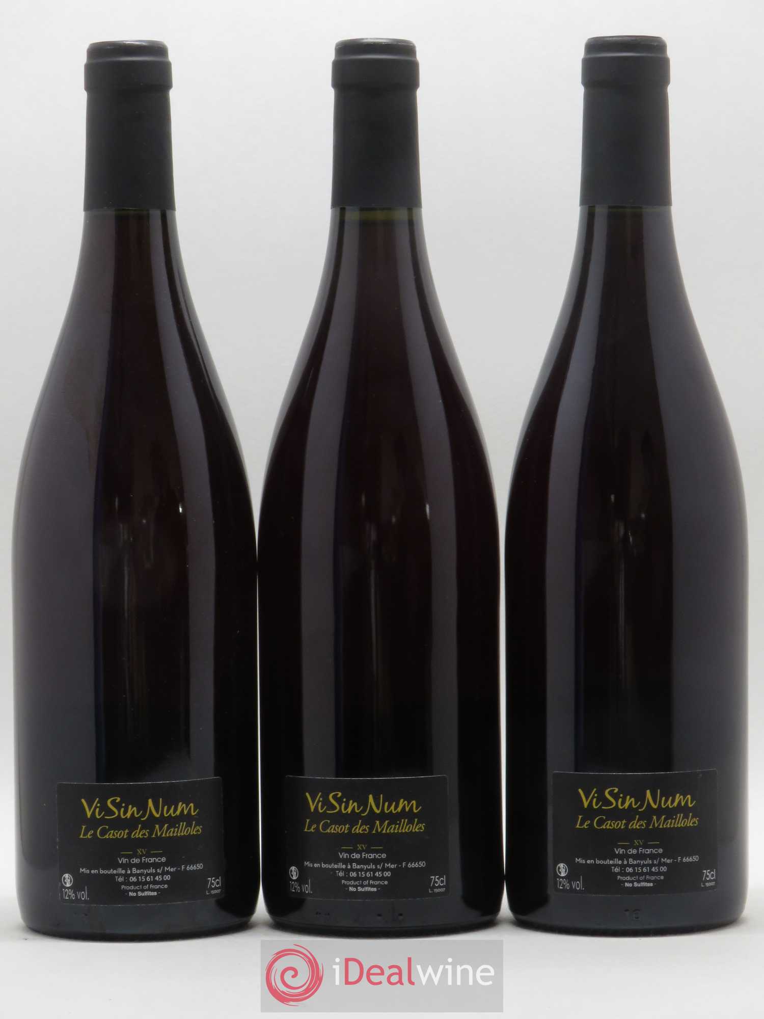 Vin de France Visinum Le Casot des Mailloles 2015 - Lot de 3 bouteilles - 1
