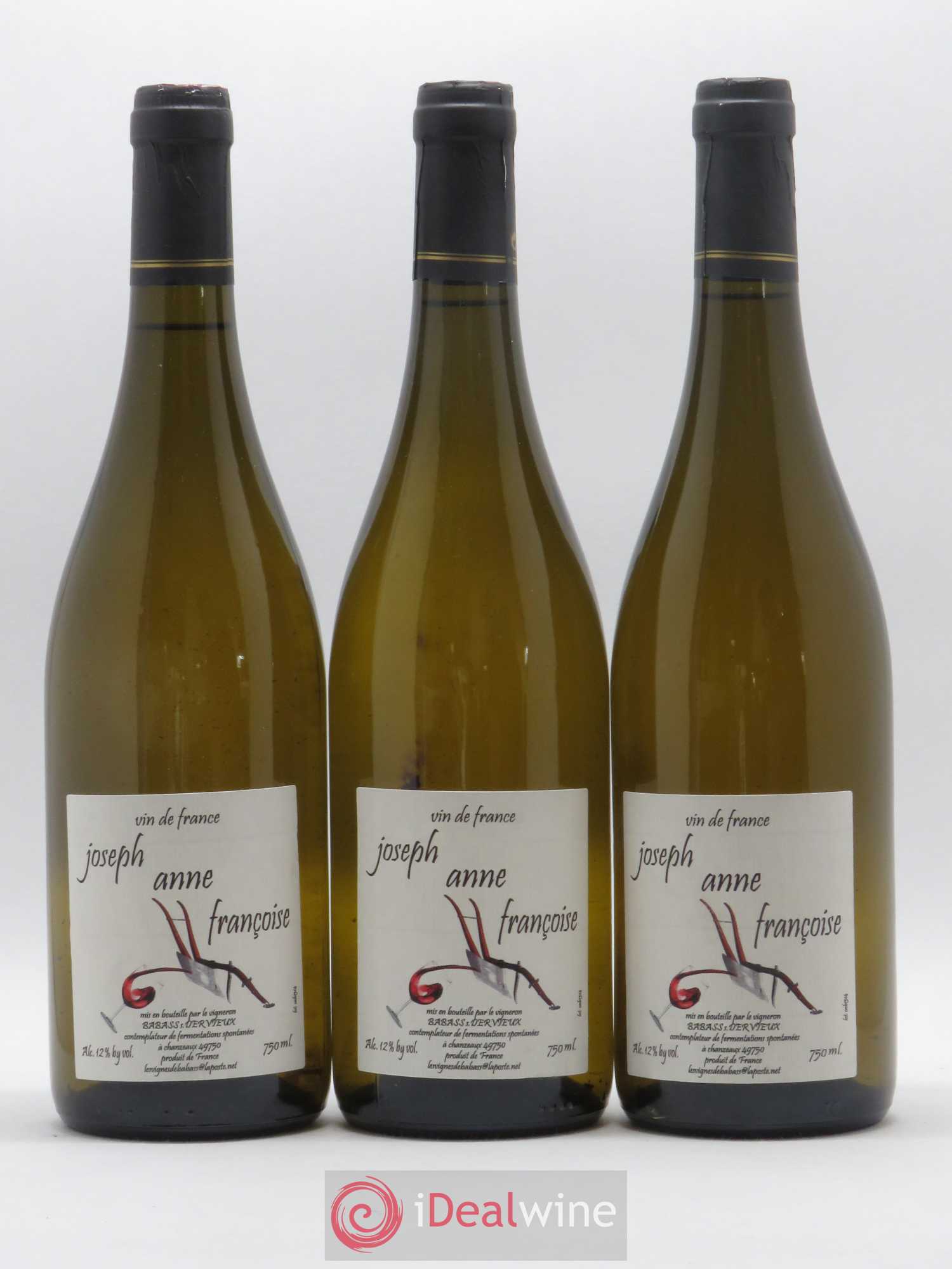 Vin de France Joseph, Anne, Françoise Les Vignes de Babass S. Dervieux - Posten von 6 Flaschen - 1