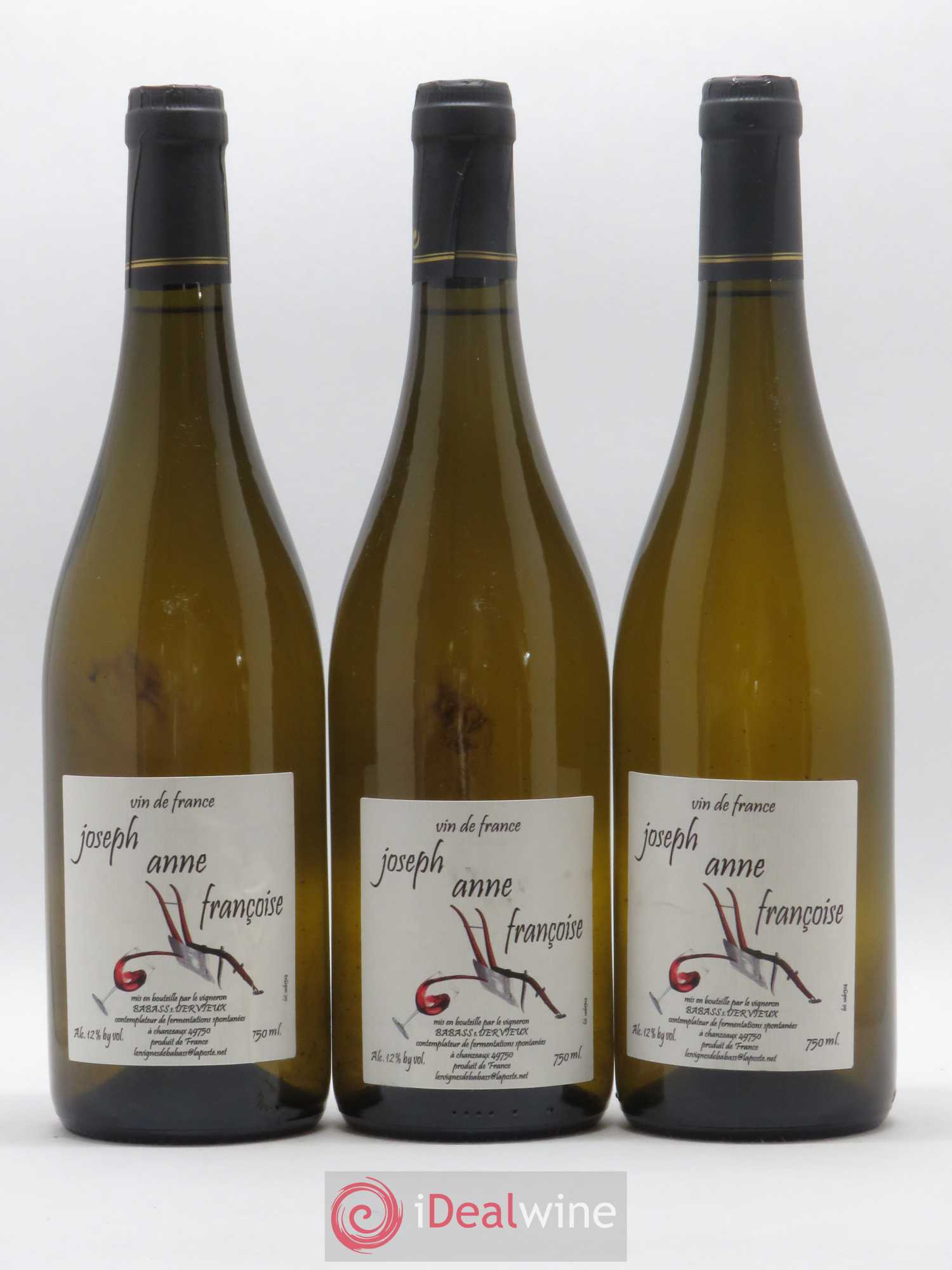 Vin de France Joseph, Anne, Françoise Les Vignes de Babass S. Dervieux - Posten von 6 Flaschen - 2