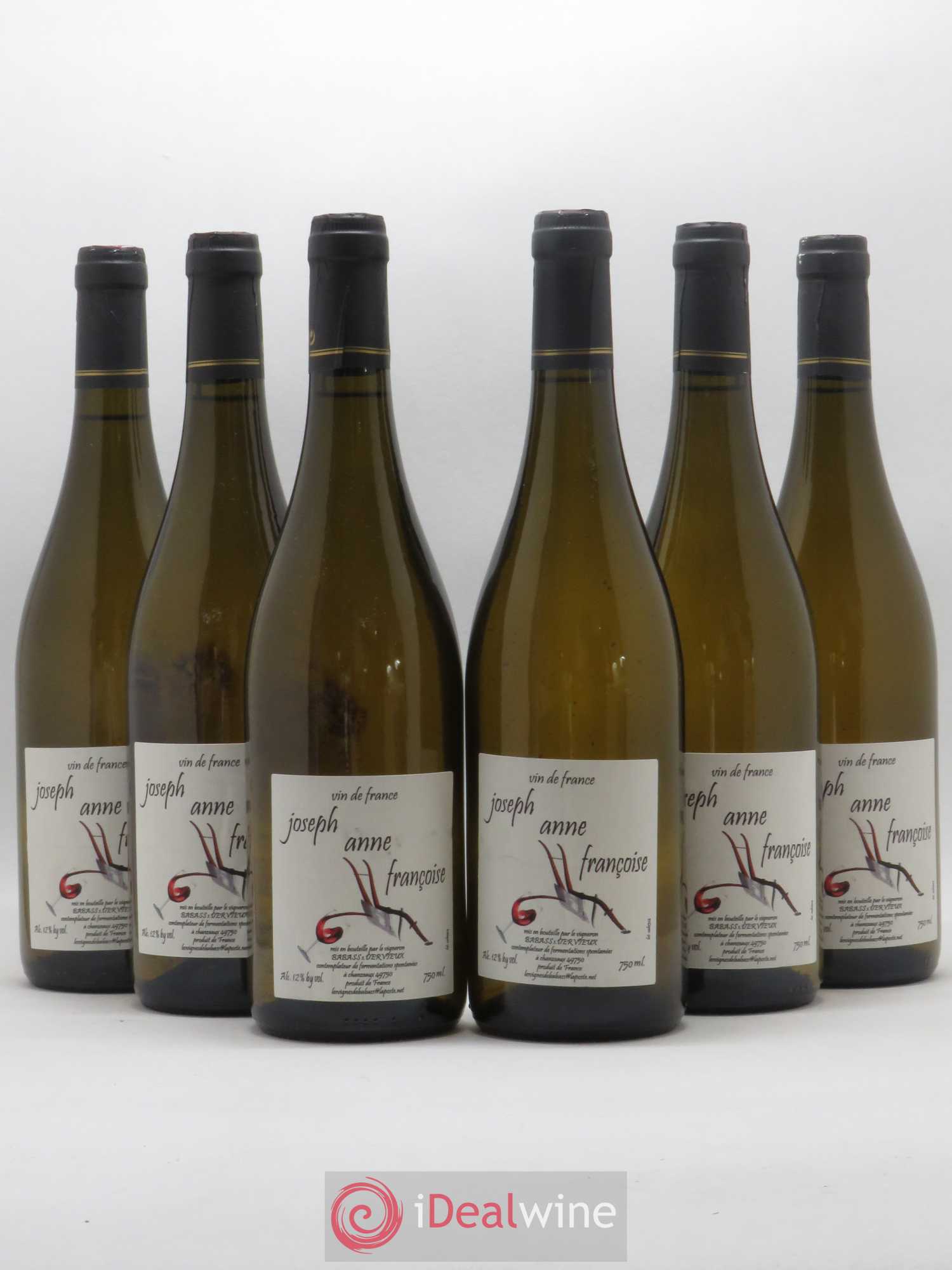 Vin de France Joseph, Anne, Françoise Les Vignes de Babass S. Dervieux - Posten von 6 Flaschen - 0