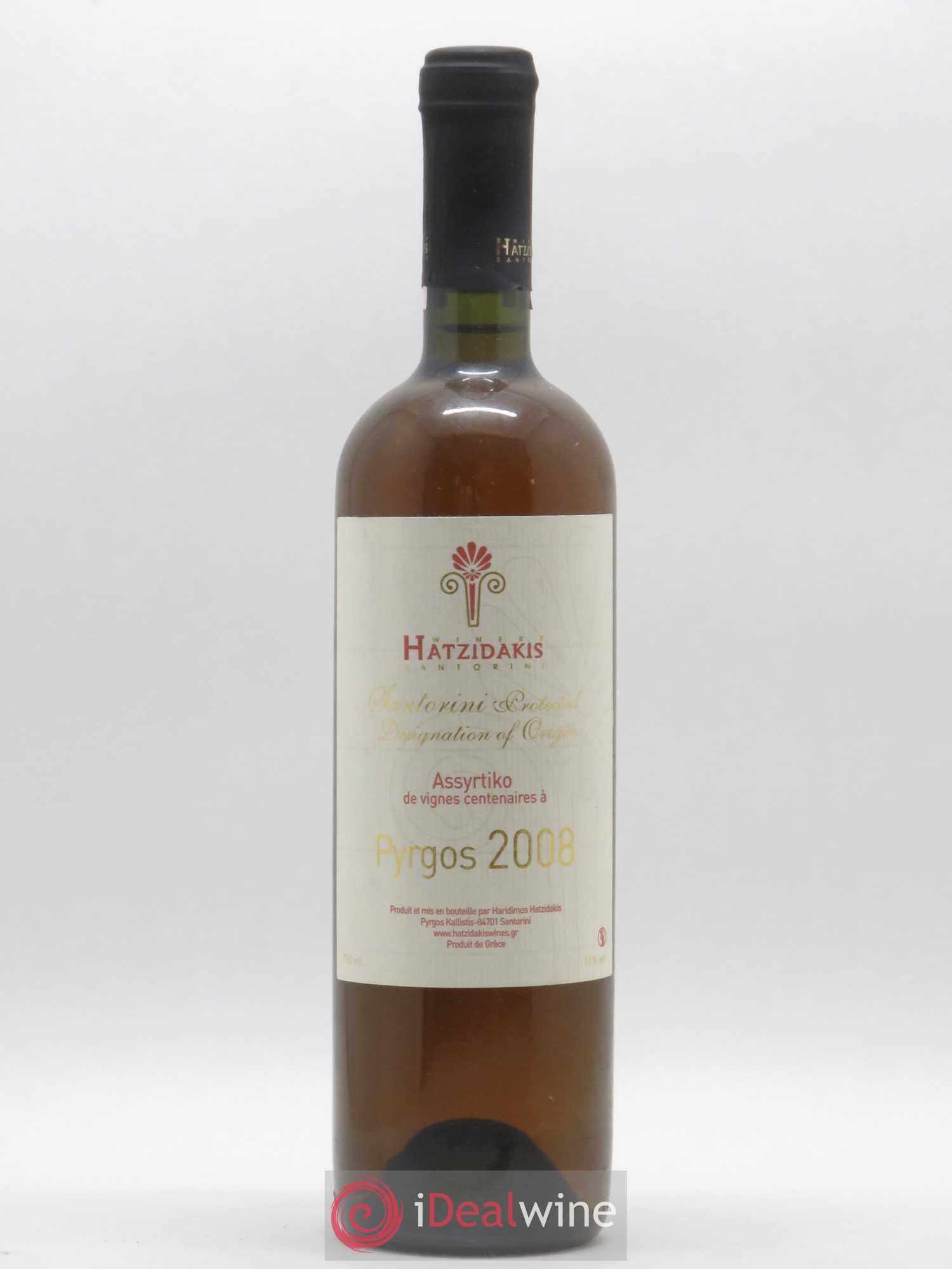 Santorini Hatzidakis Assyrtiko Pyrgos Vignes centenaires 2008 - Posten von 1 Flasche - 0