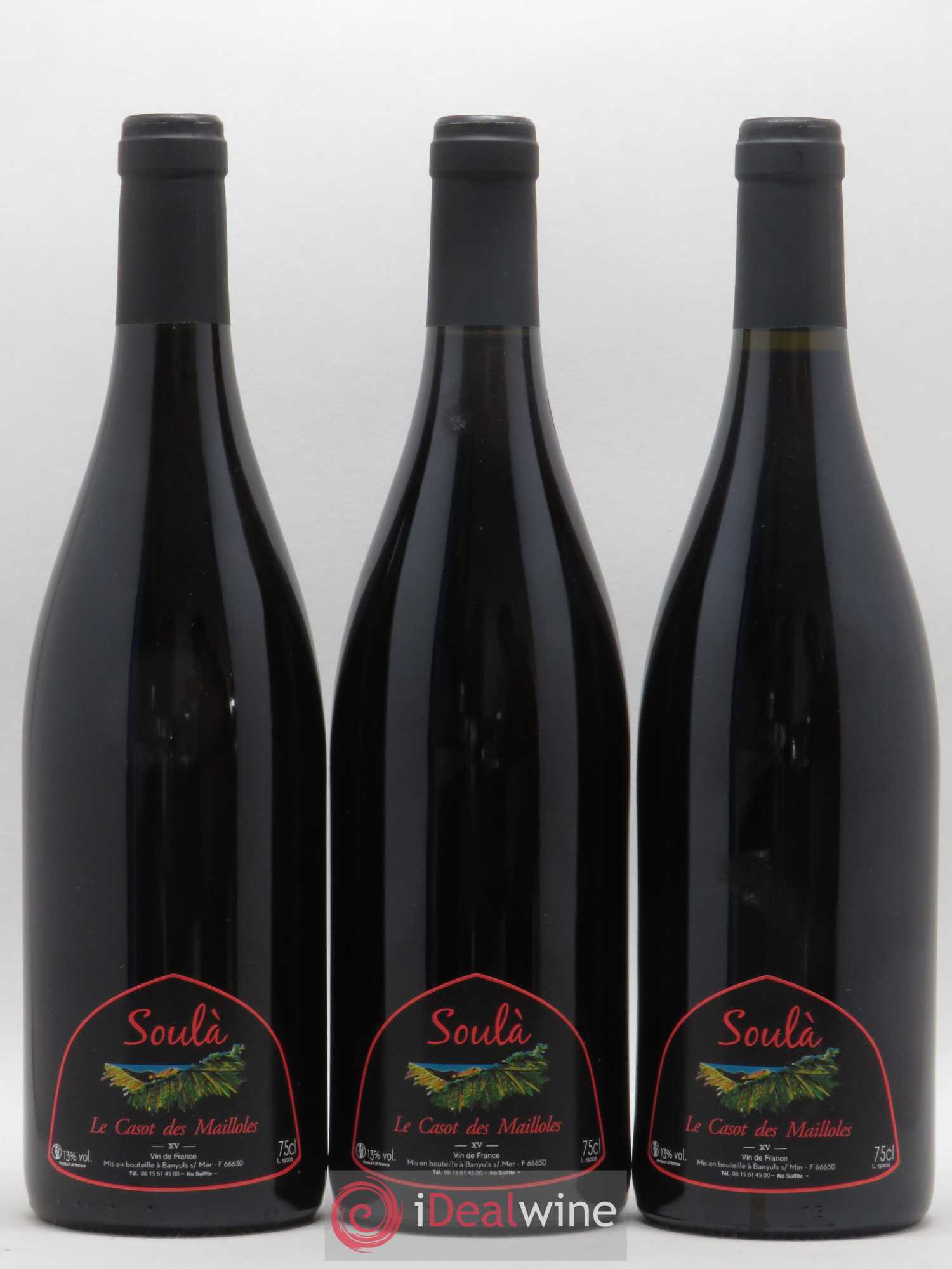 Vin de France Soula Le Casot des Mailloles 2015 - Lot de 3 bouteilles - 0