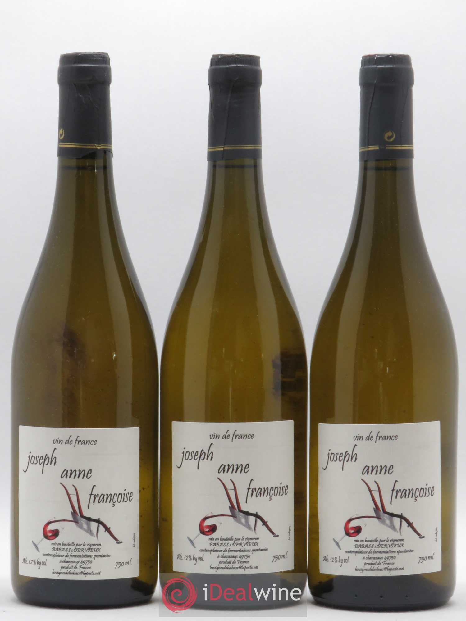 Vin de France Joseph, Anne, Françoise Les Vignes de Babass S. Dervieux - Posten von 3 Flaschen - 0
