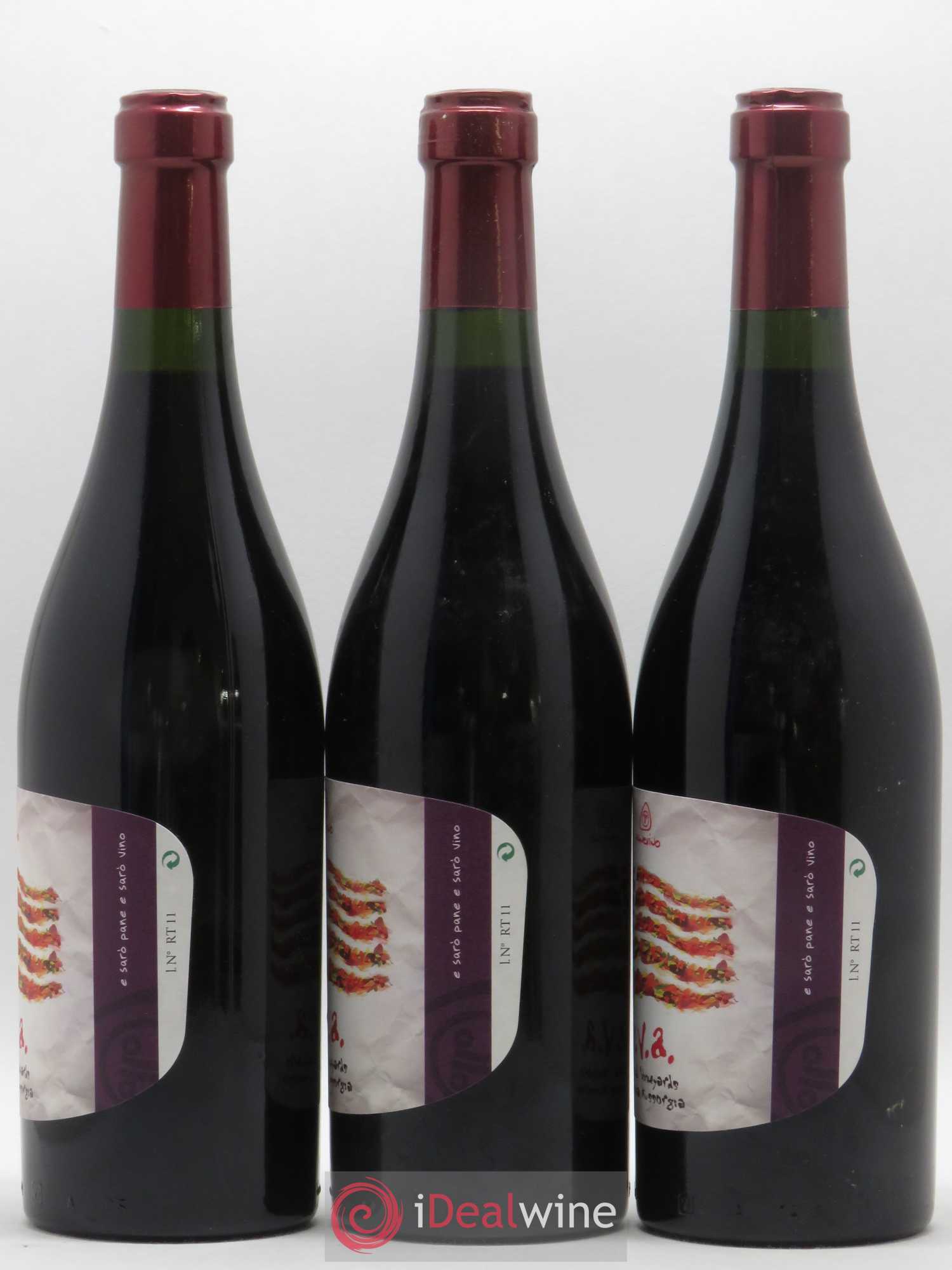 Italie Vino da Tavola Uva Gianfranco Manca Panevino 2011 - Posten von 3 Flaschen - 2
