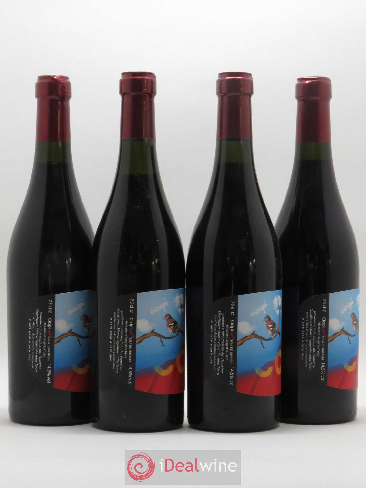 Italie Vino da Tavola CCP Cicipi Gianfranco Manca Panevino 2011 - Posten von 4 Flaschen - 1
