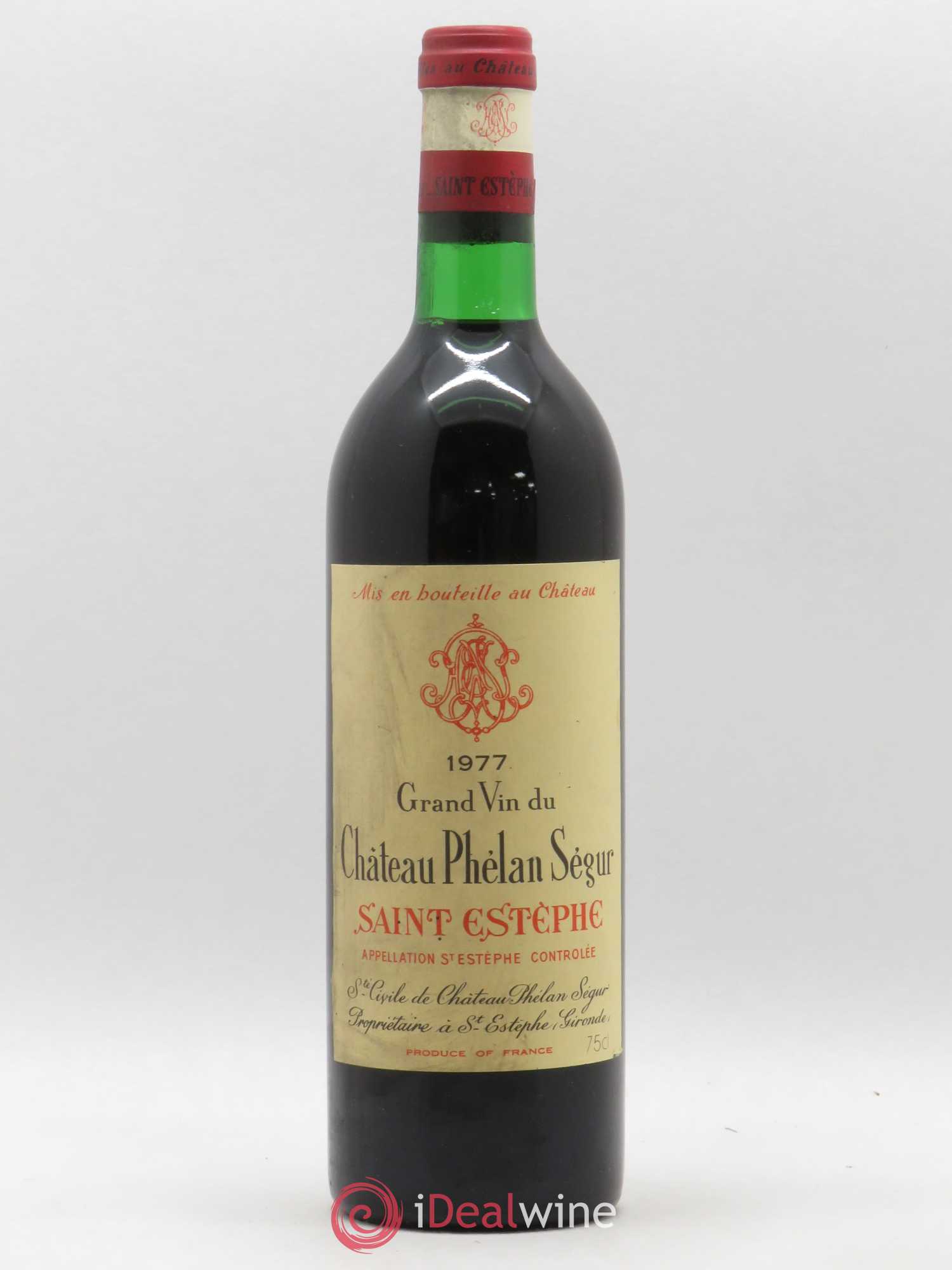 Château Phélan Ségur 1977 - Lot de 1 bouteille - 0