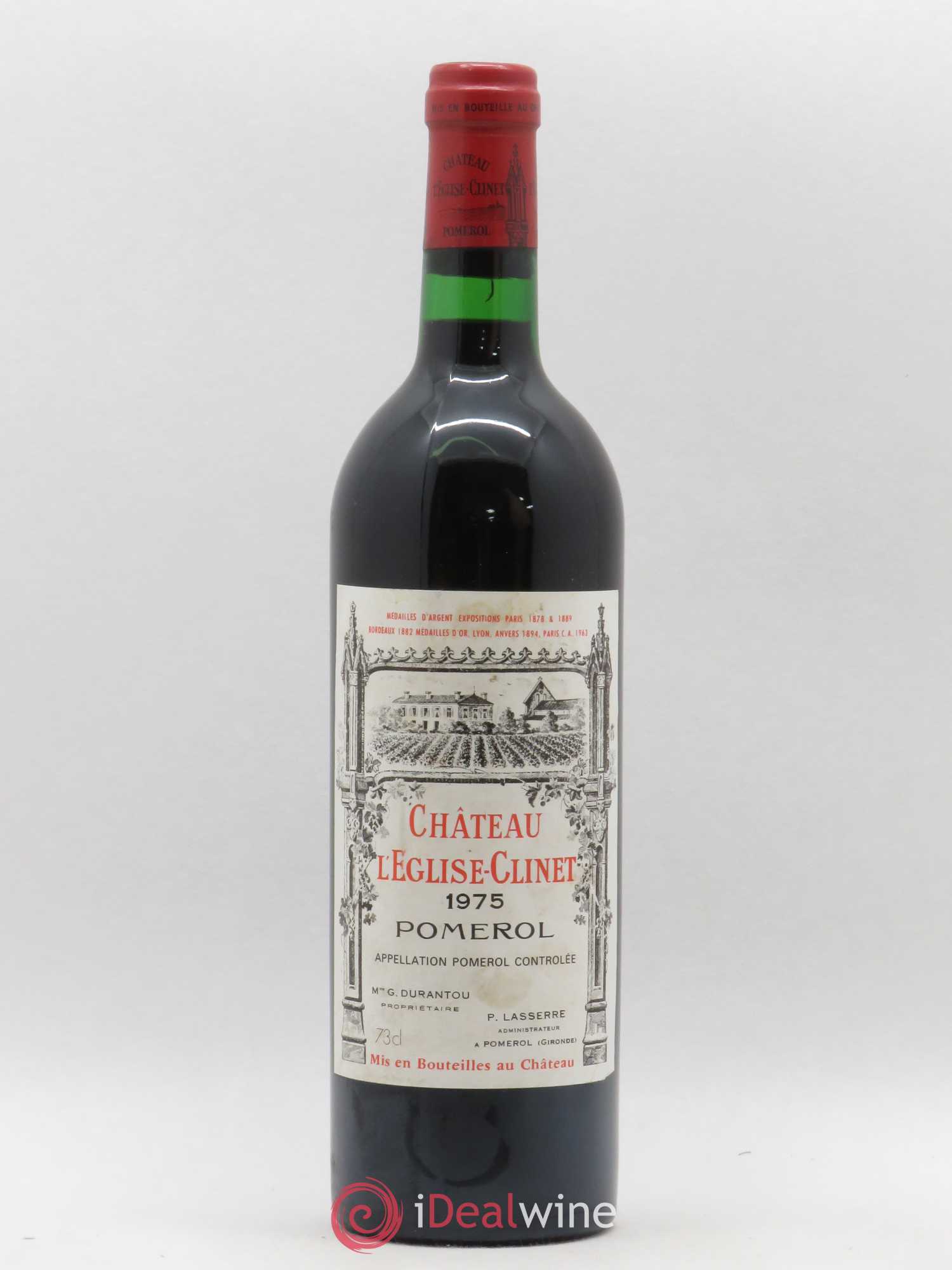 Château l' Église Clinet 1975 - Lot de 1 bouteille - 0