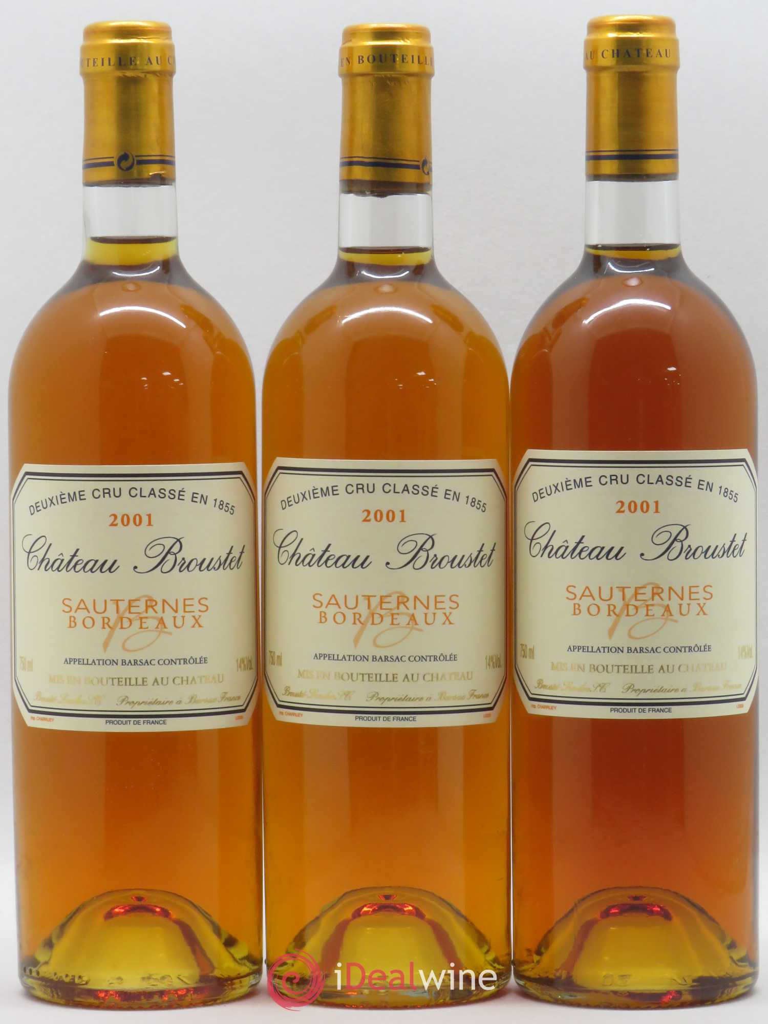 Château Broustet 2ème Grand Cru Classé 2001 - Lotto di 12 bottiglie - 1