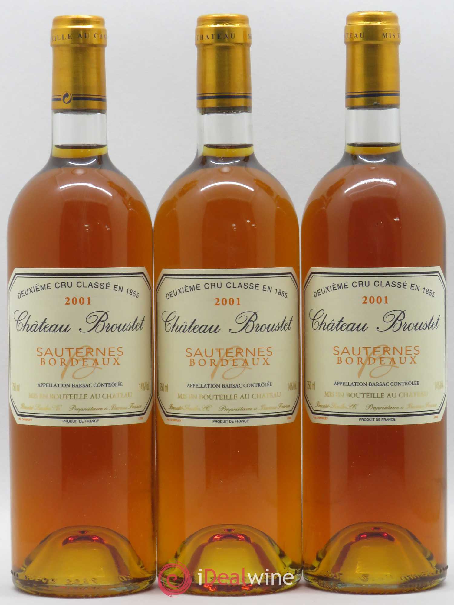 Château Broustet 2ème Grand Cru Classé 2001 - Lotto di 12 bottiglie - 3