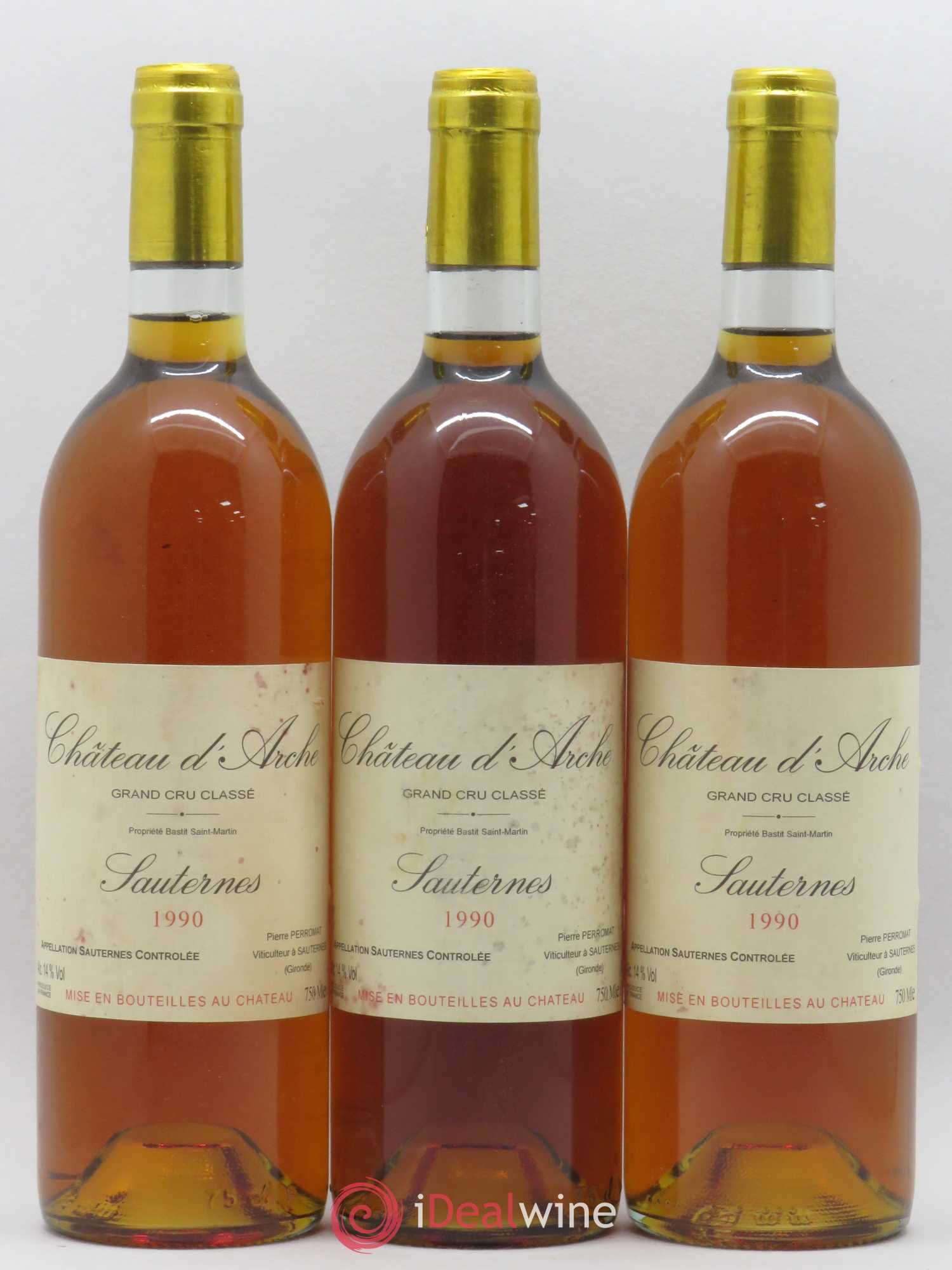 Château d' Arche 2ème Grand Cru Classé 1990 - Lotto di 3 bottiglie - 0