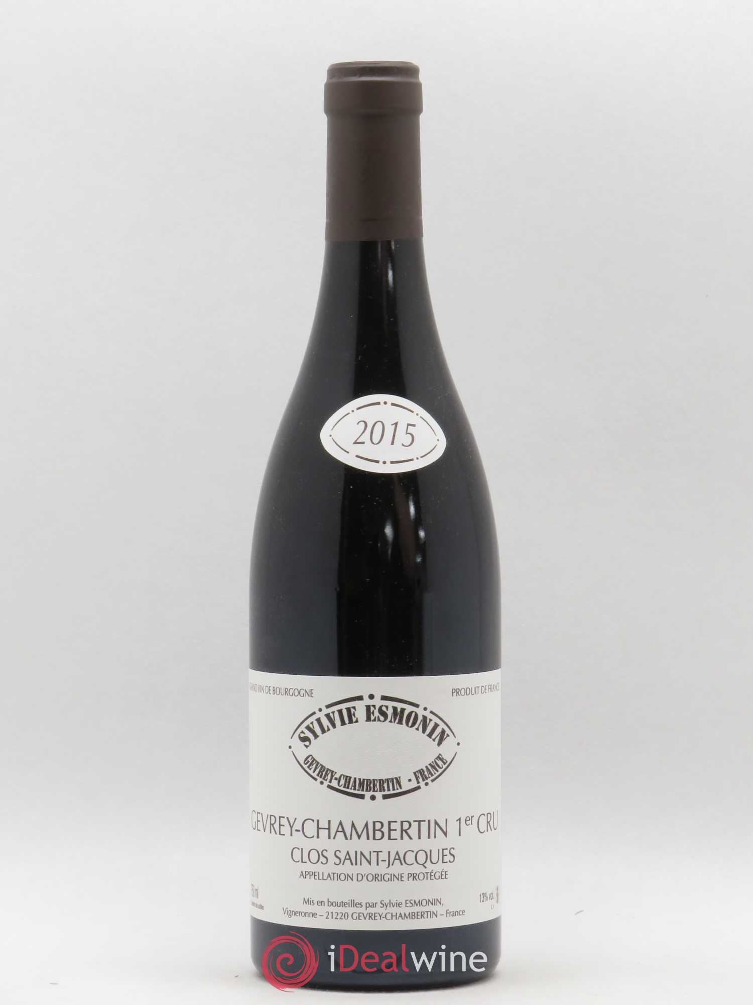 Gevrey-Chambertin 1er Cru Clos Saint Jacques Sylvie Esmonin 2015 - Lot de 1 bouteille - 0