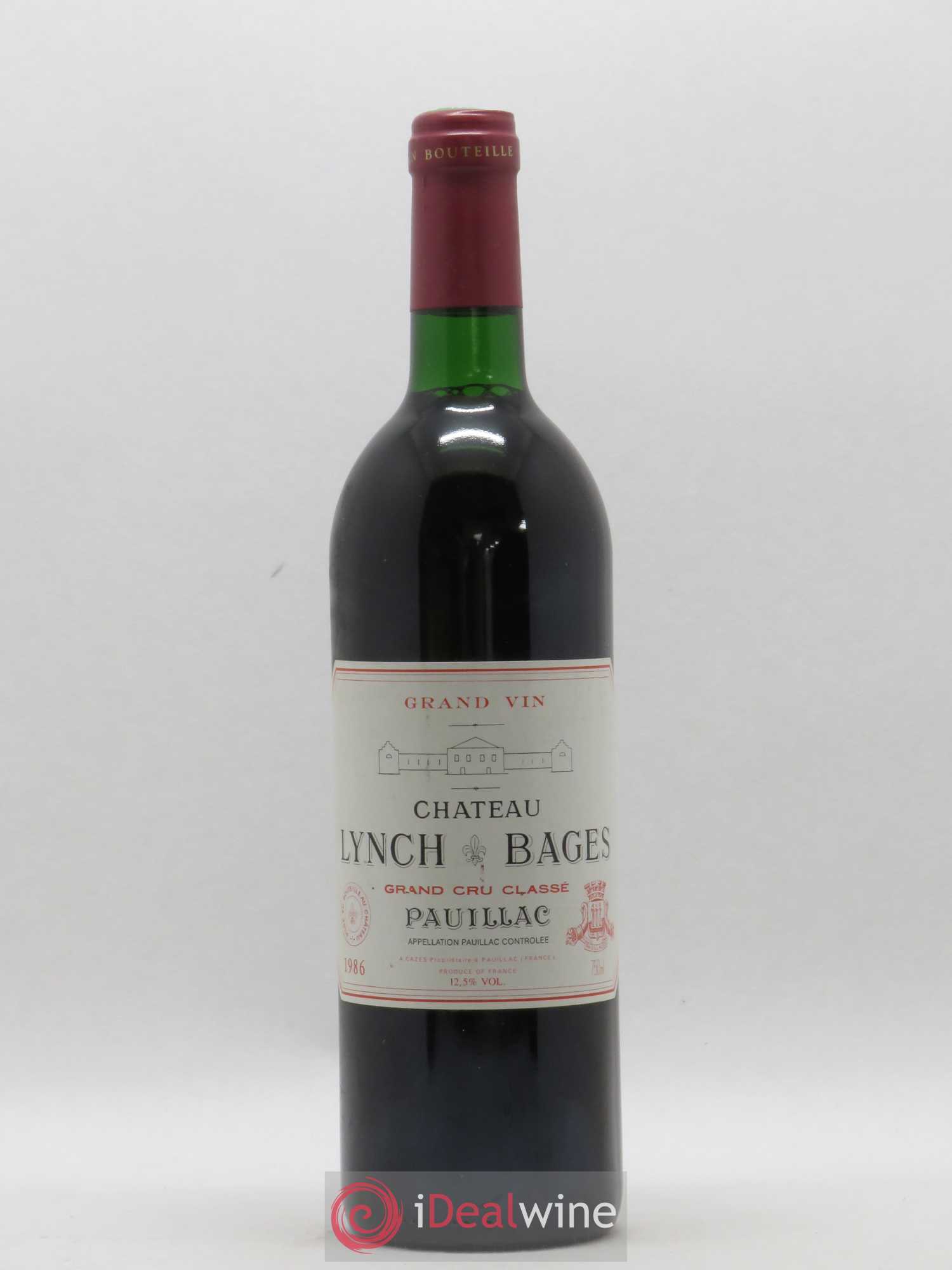 Château Lynch Bages 5ème Grand Cru Classé 1986 - Lot de 1 bouteille - 0