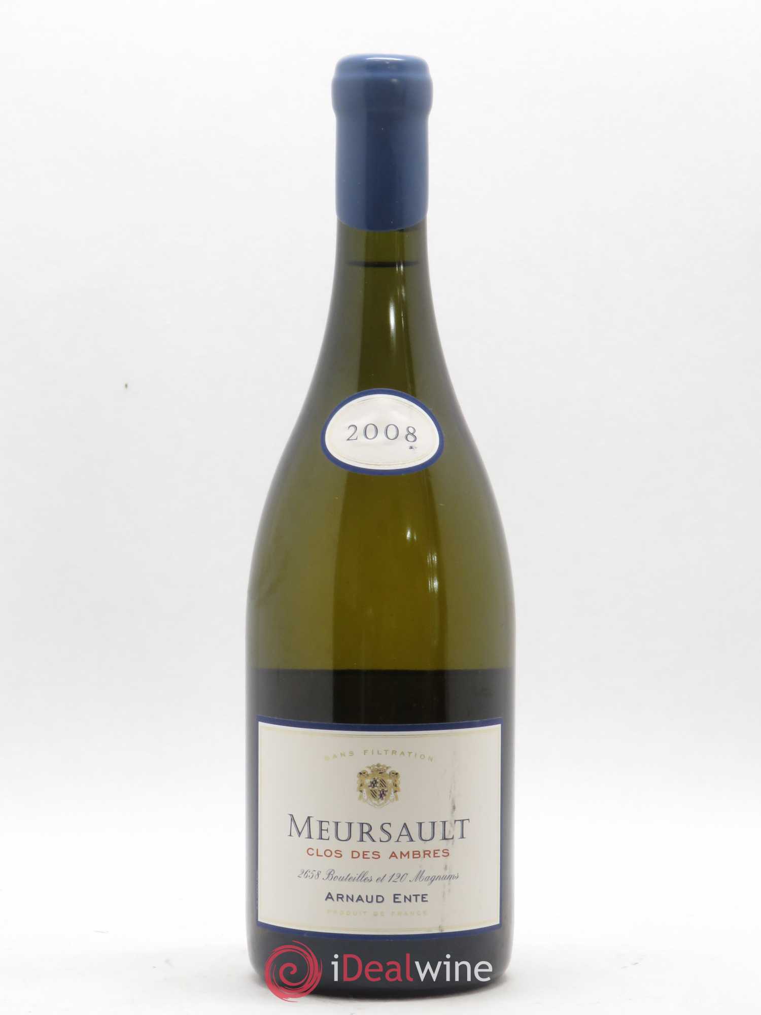 Meursault Clos des Ambres Arnaud Ente 2008 - Lot de 1 bouteille - 0
