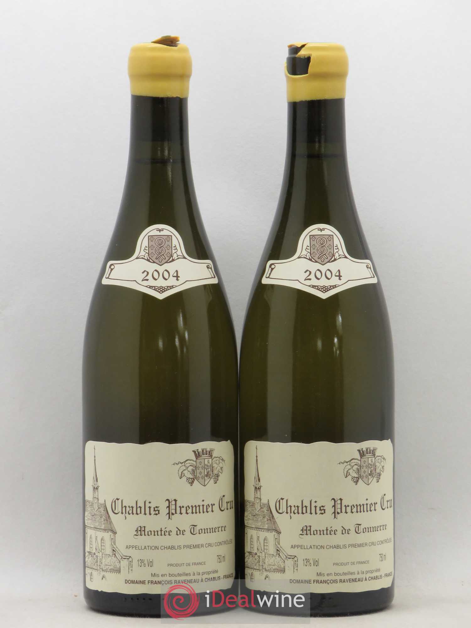 Chablis 1er Cru Montée de Tonnerre Raveneau (Domaine) 2004 - Lot de 2 bouteilles - 0