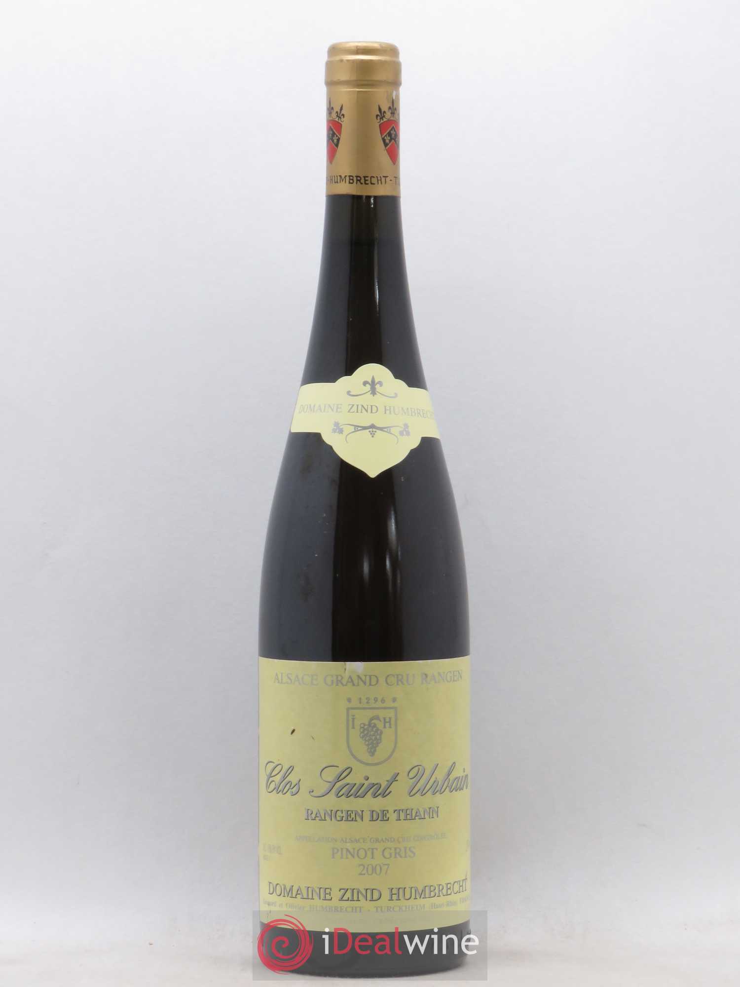 Alsace Pinot Gris Grand Cru Rangen de Thann Clos Saint-Urbain Zind-Humbrecht (Domaine) 2007 - Lot de 1 bouteille - 0