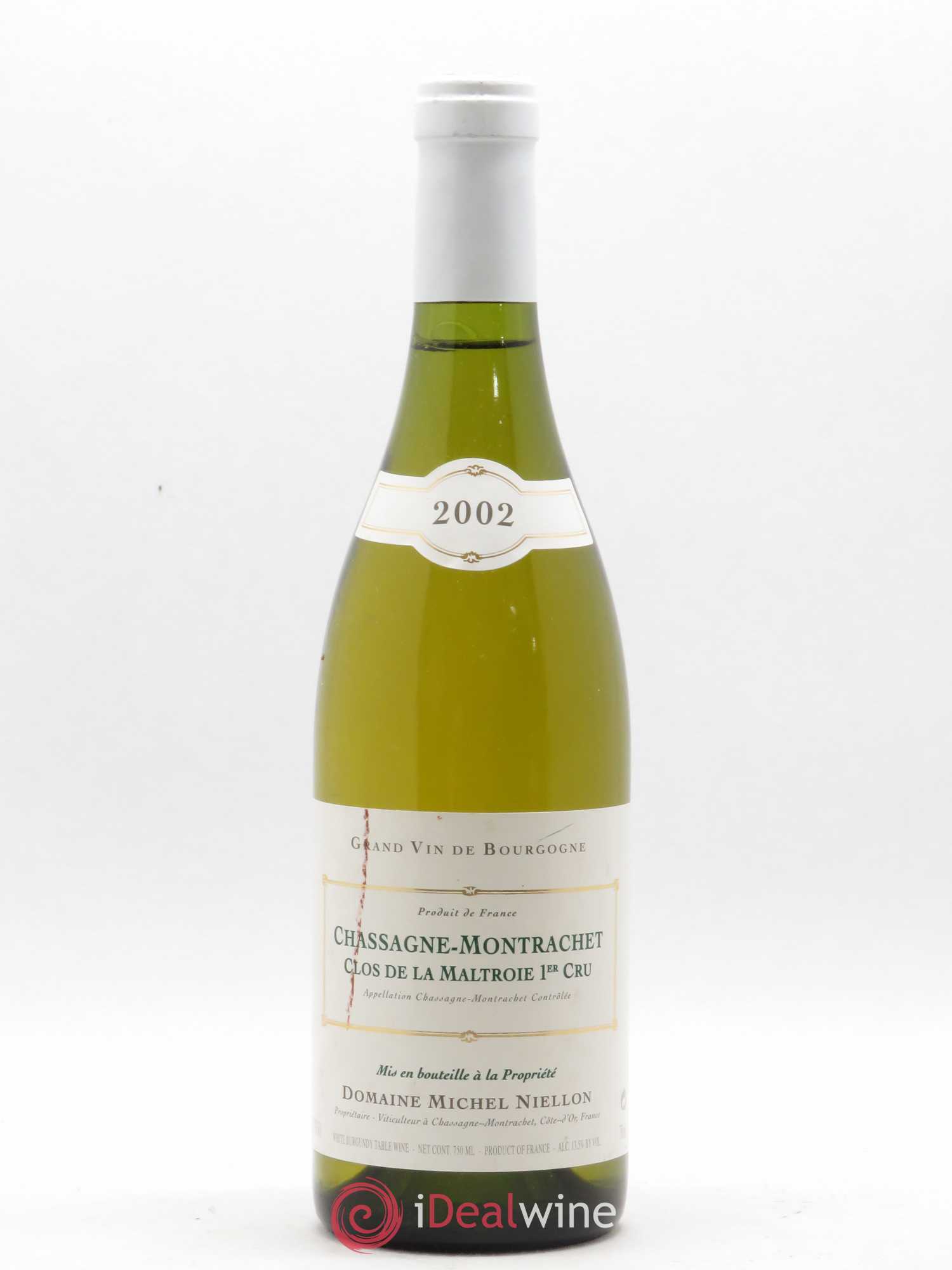 Chassagne-Montrachet 1er Cru Clos de la Maltroie Michel Niellon (Domaine) 2002 - Lot de 1 bouteille - 0
