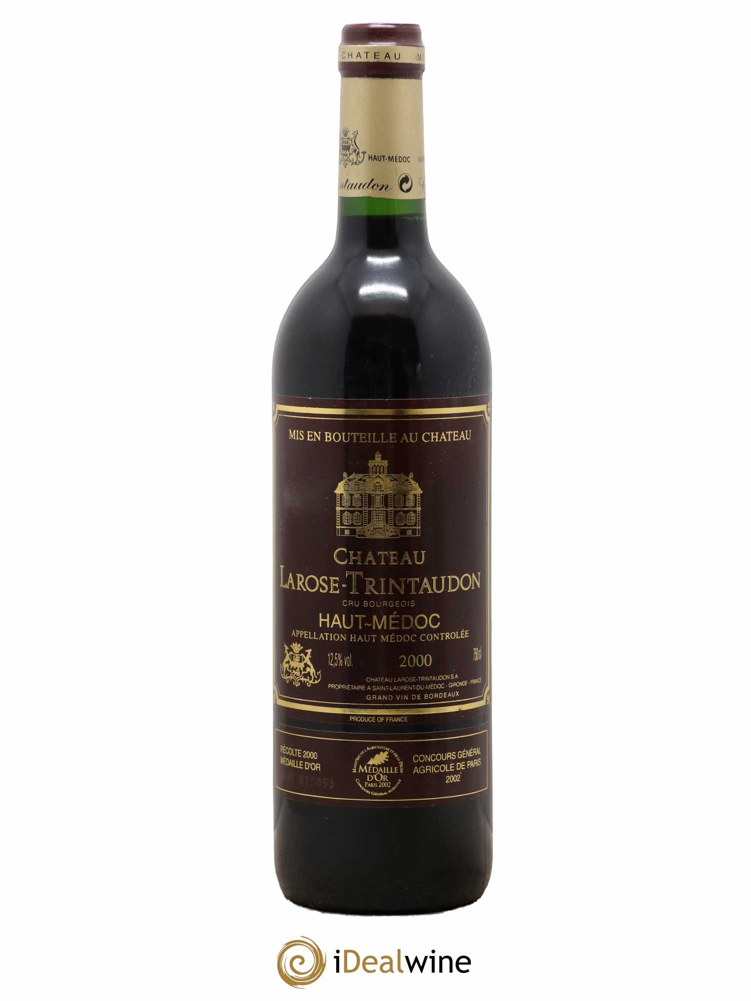 Château Larose Trintaudon Cru Bourgeois 2000 - Lot de 1 bouteille - 0