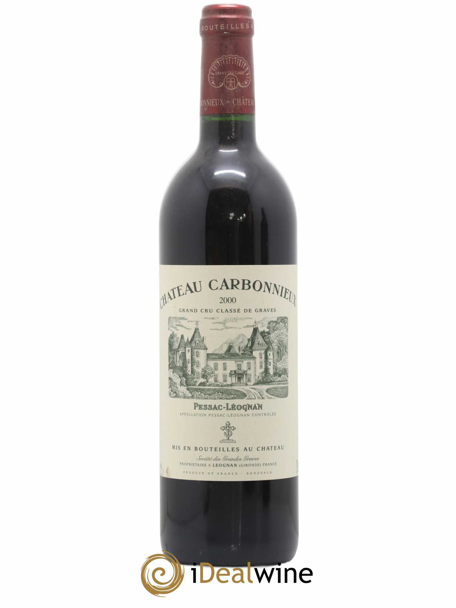 Château Carbonnieux Cru Classé de Graves 2000 - Lot de 1 bouteille - 0