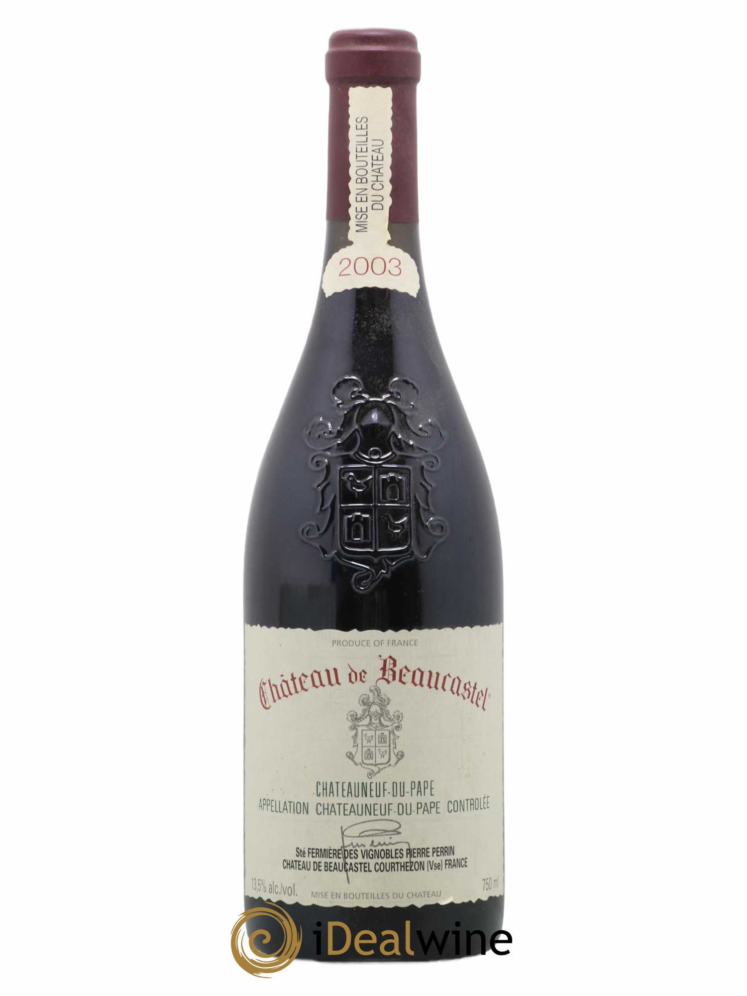 Châteauneuf-du-Pape Château de Beaucastel Famille Perrin 2003 - Lot de 1 bouteille - 0