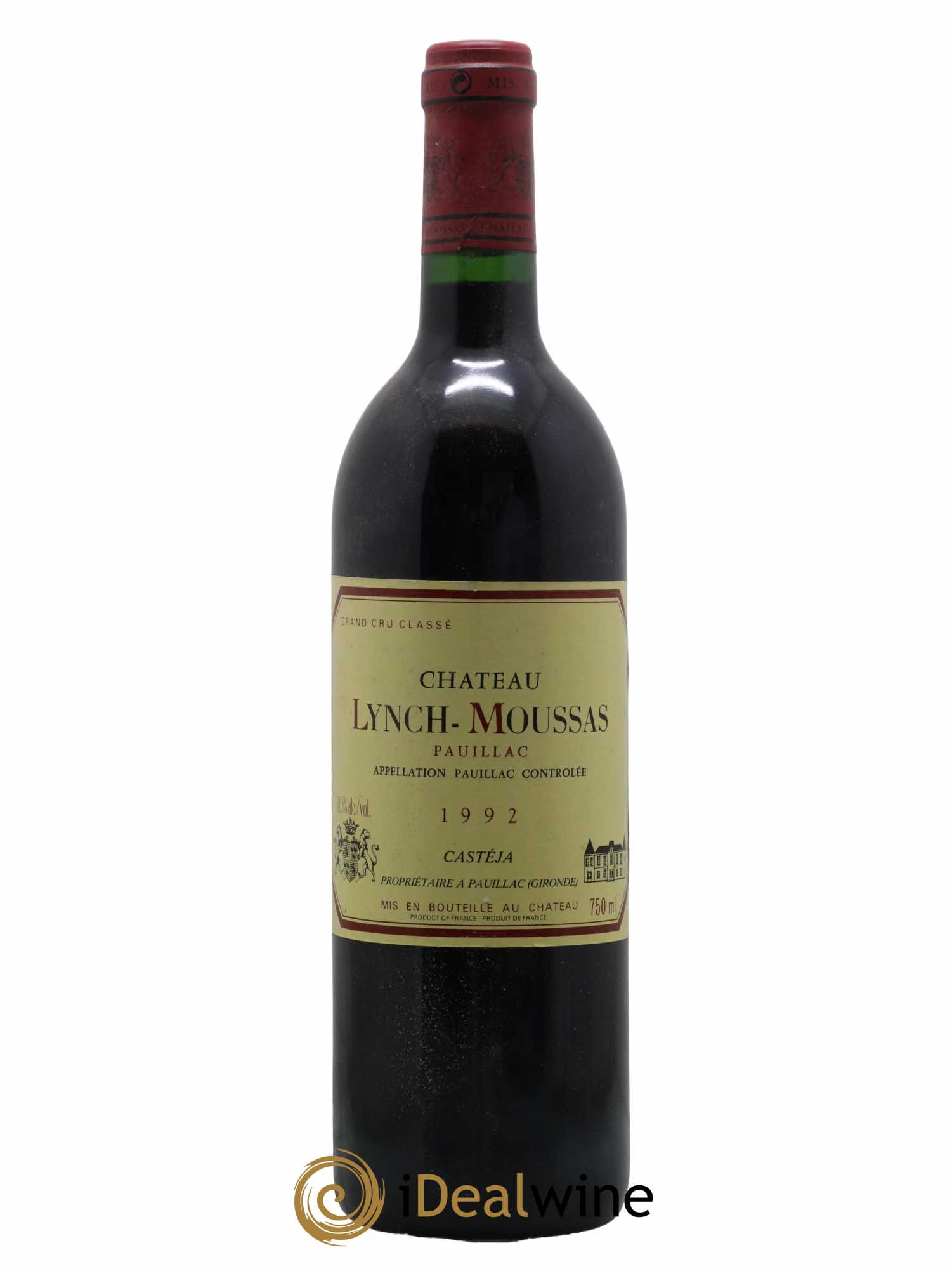 Château Lynch Moussas 5ème Grand Cru Classé 1992 - Lot de 1 bouteille - 0