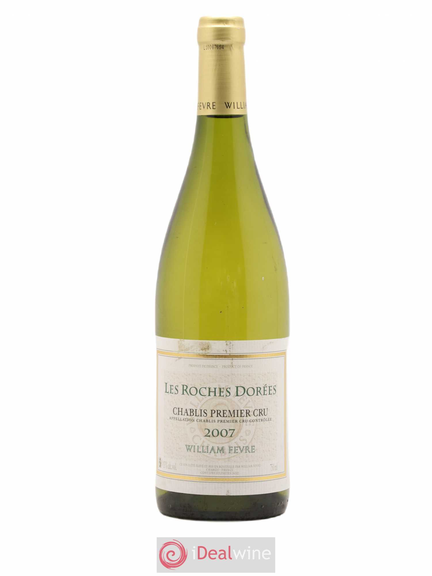 Chablis 1er Cru Les Roches Dorées Domaine William Fèvre 2007 - Posten von 1 Flasche - 0