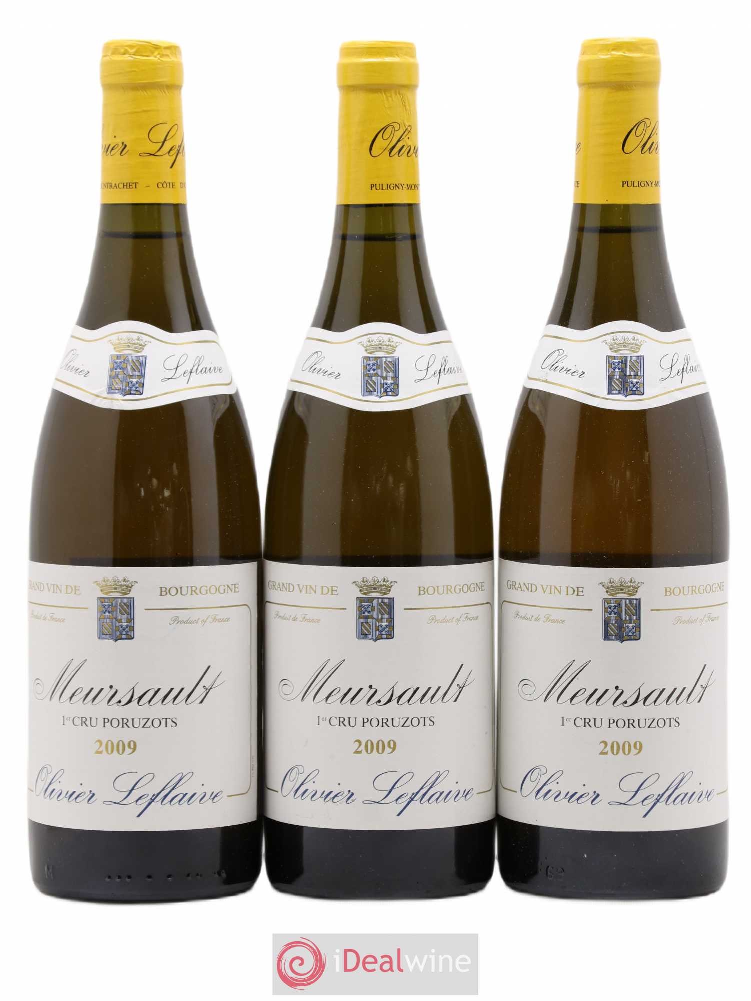 Meursault 1er Cru Poruzots Olivier Leflaive 2009 - Lot de 3 bouteilles - 0