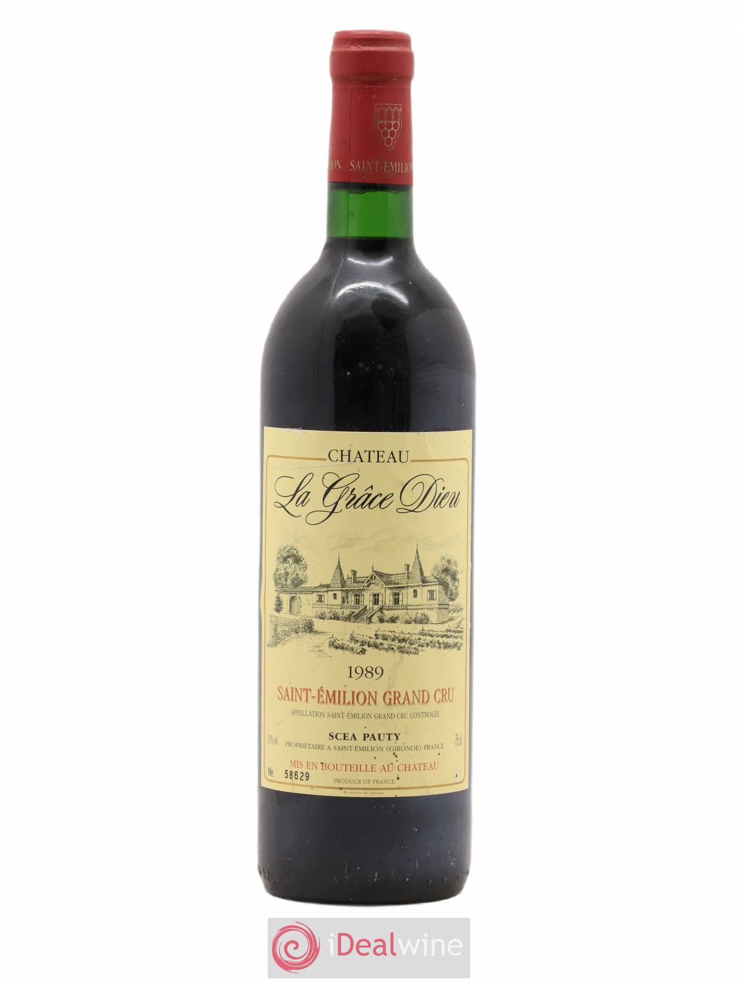 Château la Grâce Dieu 1989 - Lot de 1 bouteille - 0