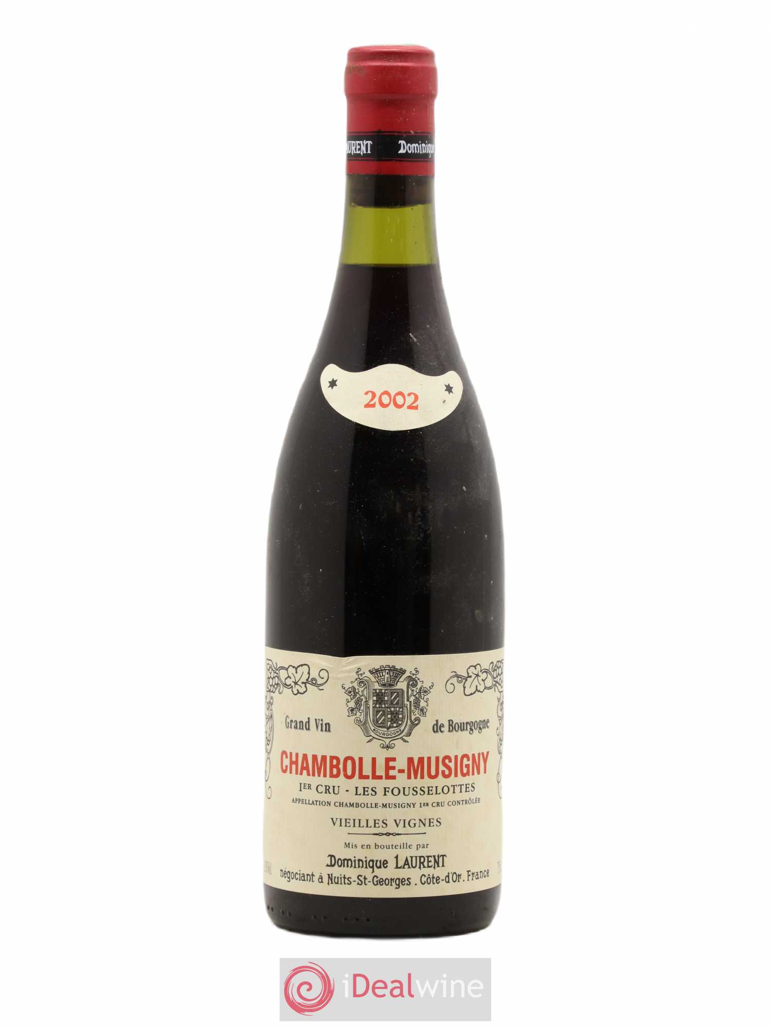 Chambolle-Musigny 1er Cru Les Fousselottes Vieilles Vignes Dominique Laurent 2002 - Posten von 1 Flasche - 0
