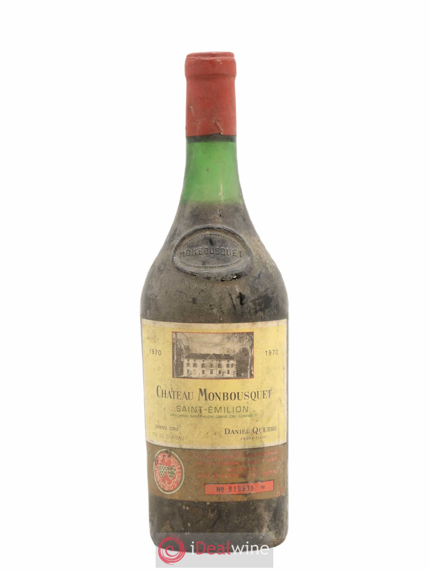Château Monbousquet Grand Cru Classé 1970 - Lot de 1 bouteille - 0