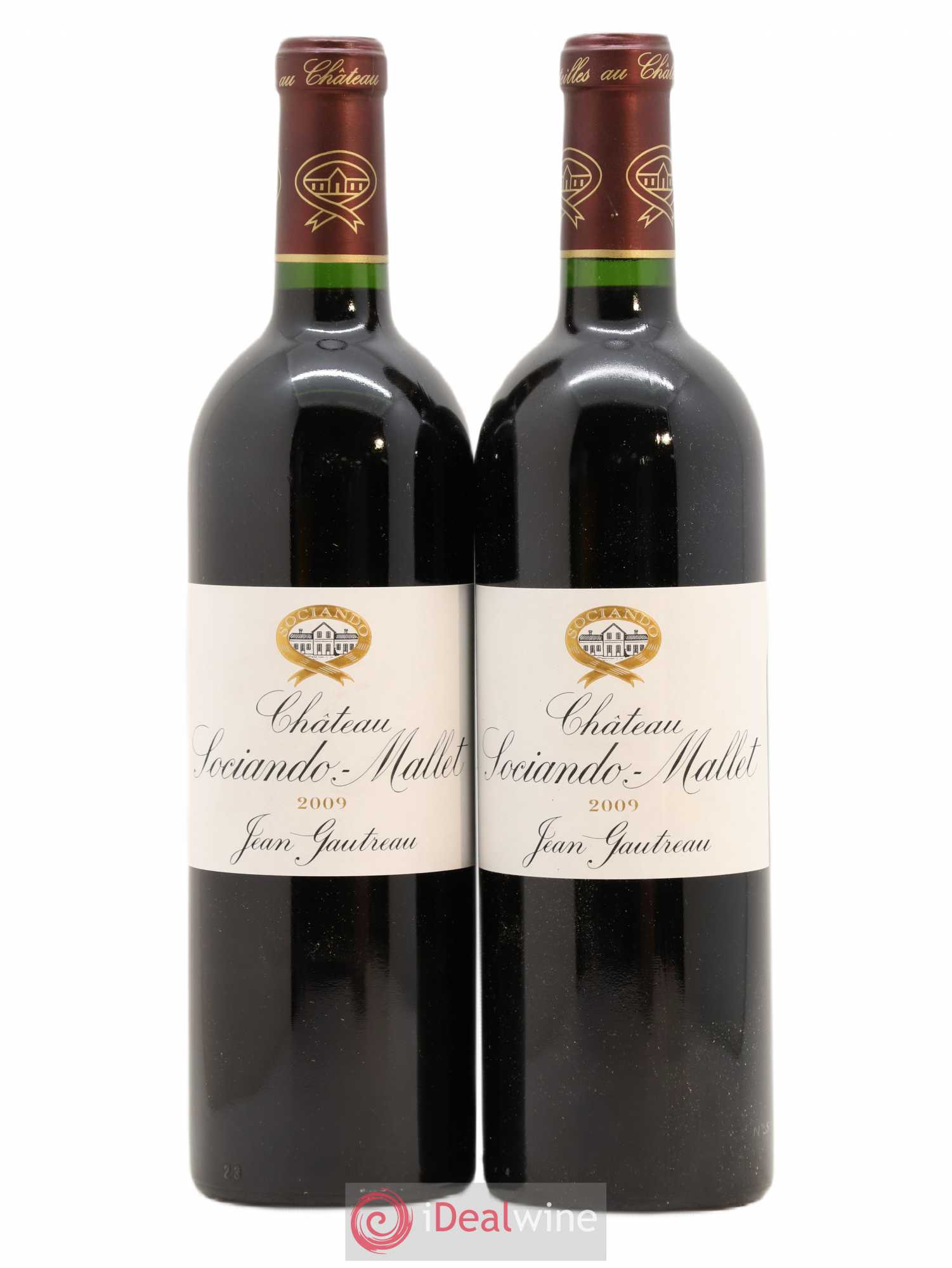 Château Sociando Mallet 2009 - Lot de 2 bouteilles - 0