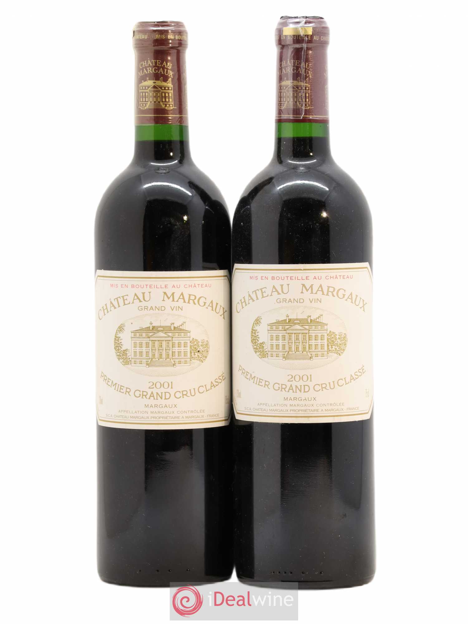 Château Margaux 1er Grand Cru Classé 2001 - Lot de 2 bouteilles - 0