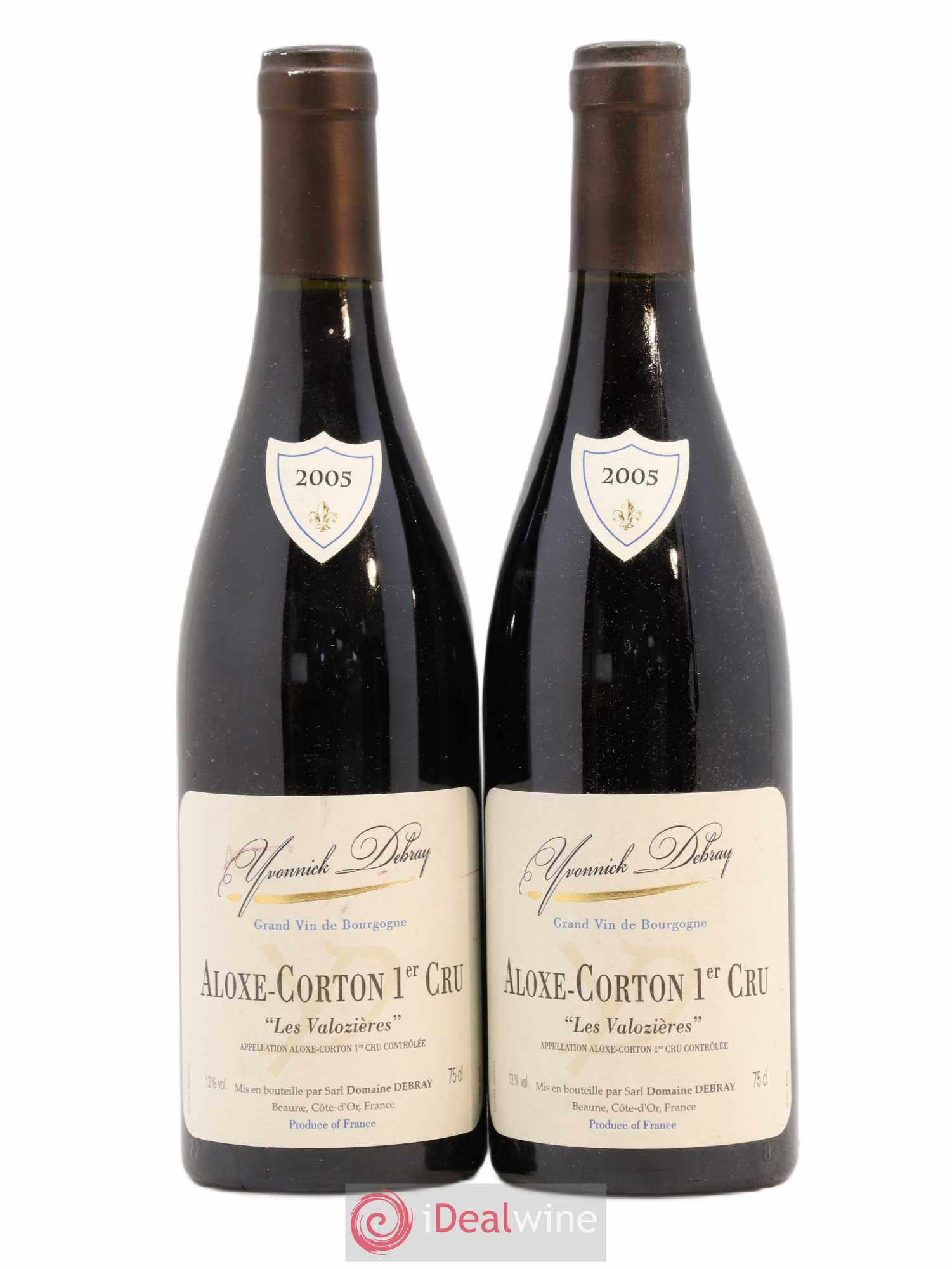 Aloxe-Corton 1er Cru Les Valozières Yannick Debray 2005 - Posten von 2 Flaschen - 0
