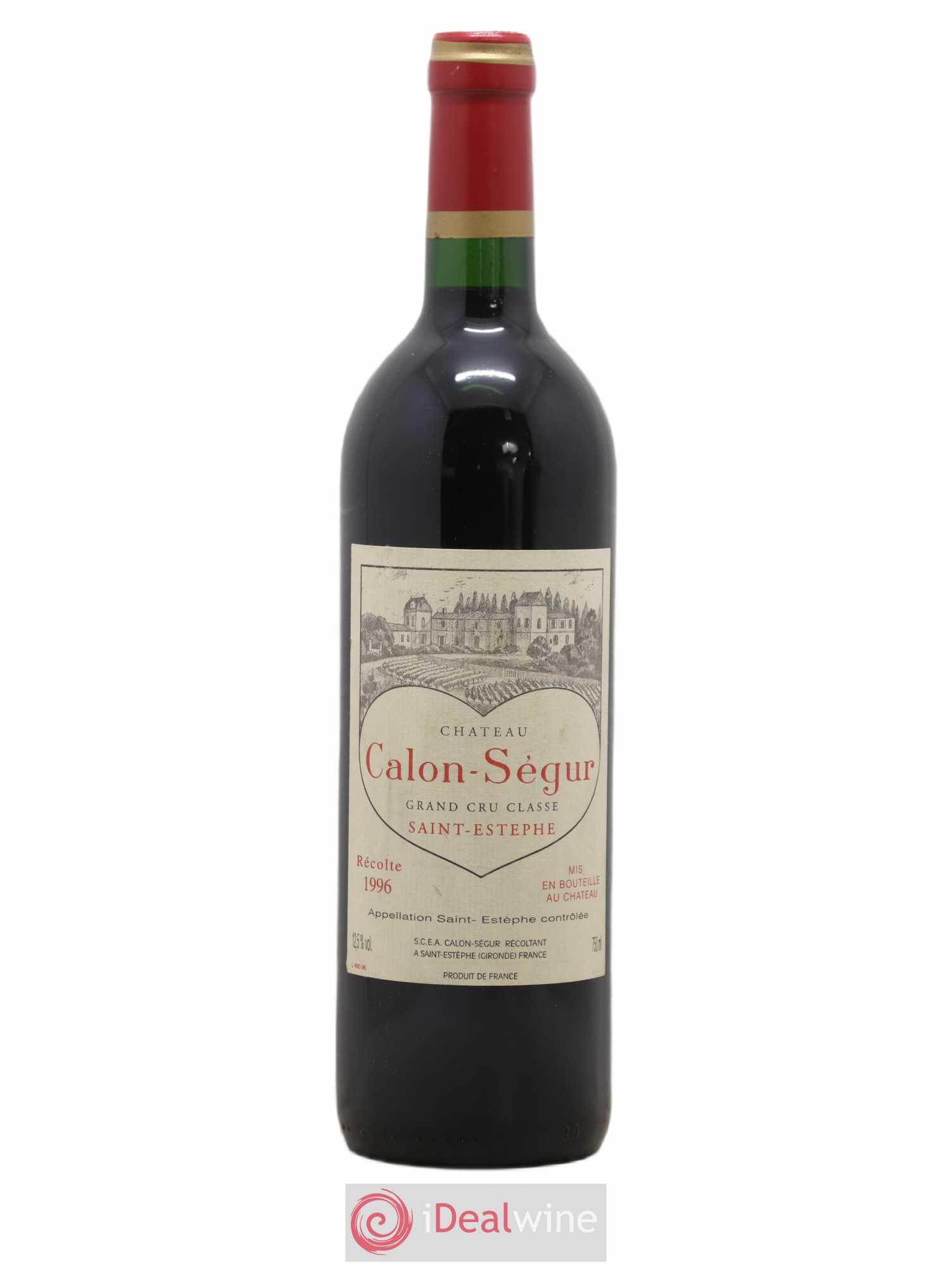 Château Calon Ségur 3ème Grand Cru Classé 1996 - Lot de 1 bouteille - 0
