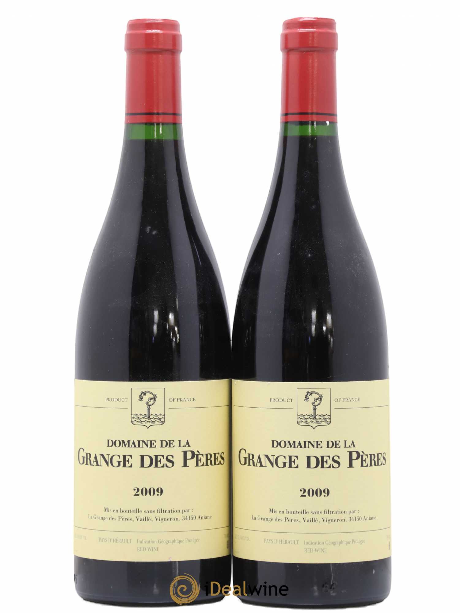 Pays d'Hérault Grange des Pères Laurent Vaillé 2009 - Lot de 2 bouteilles - 0