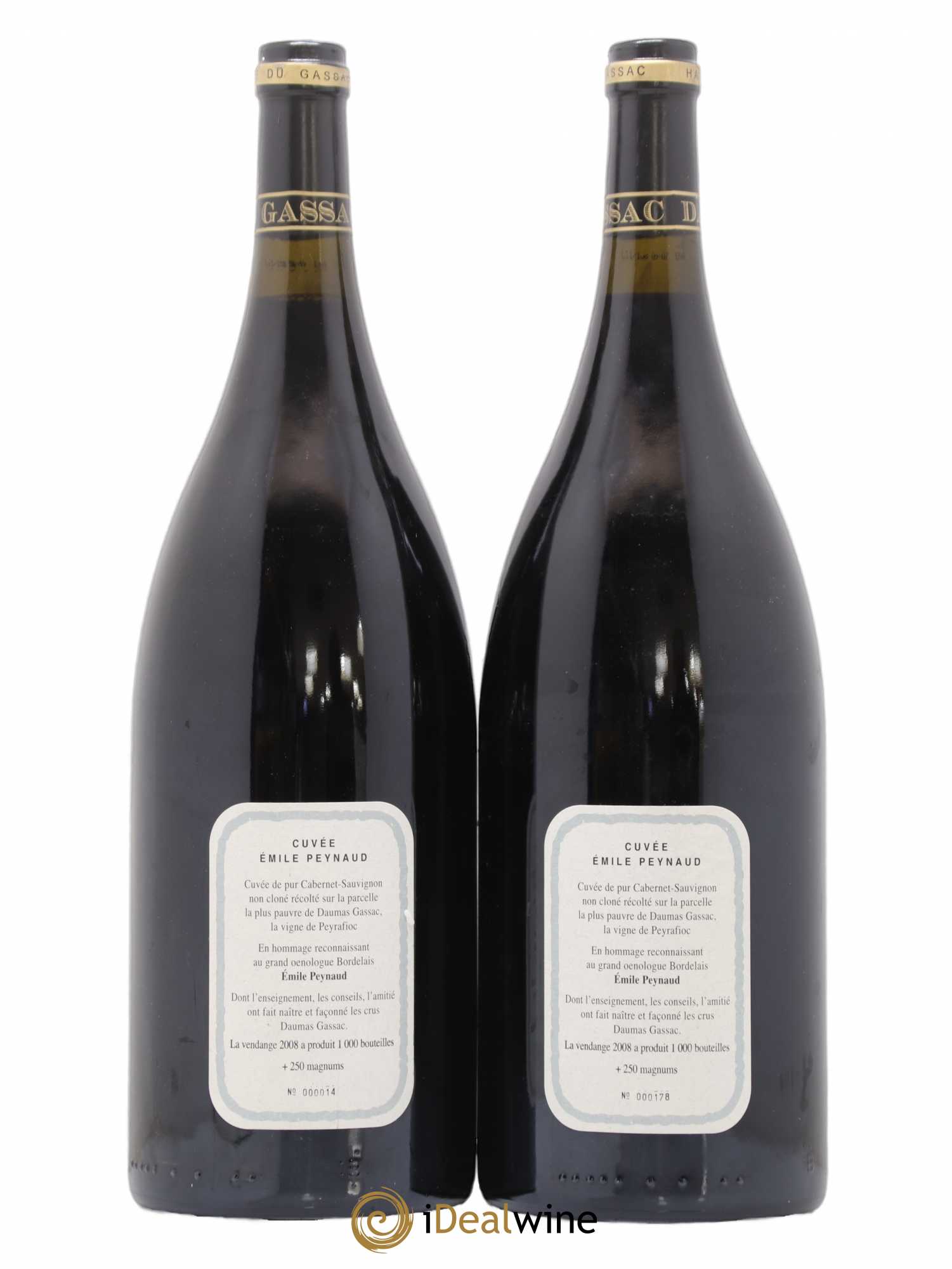 Pays d'Hérault Mas de Daumas Gassac Cuvée Emile Peynaud Famille Guibert de La Vaissière 2008 - Lot de 2 magnums - 1