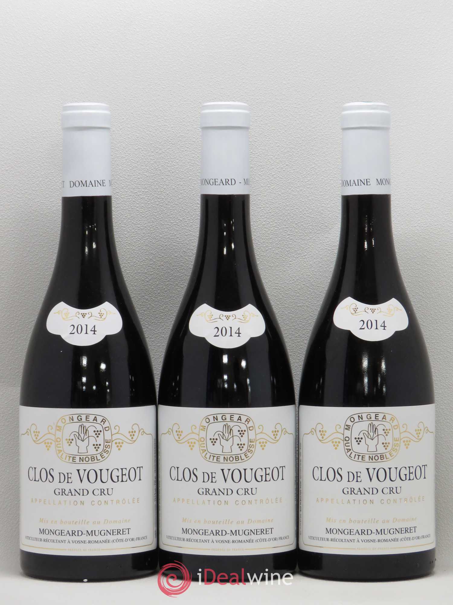 Clos de Vougeot Grand Cru Mongeard-Mugneret (Domaine) 2014 - Lot de 3 bouteilles - 0