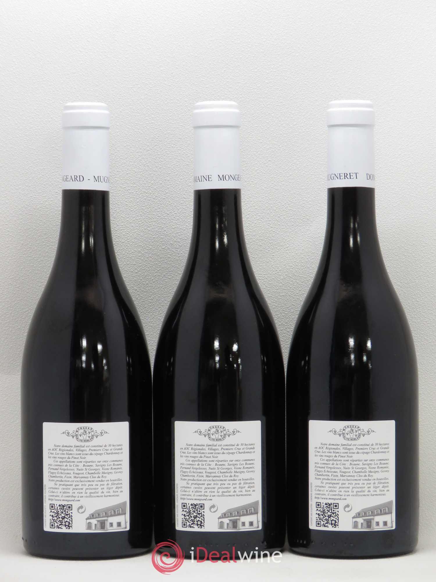 Clos de Vougeot Grand Cru Mongeard-Mugneret (Domaine) 2016 - Lot de 3 bouteilles - 1