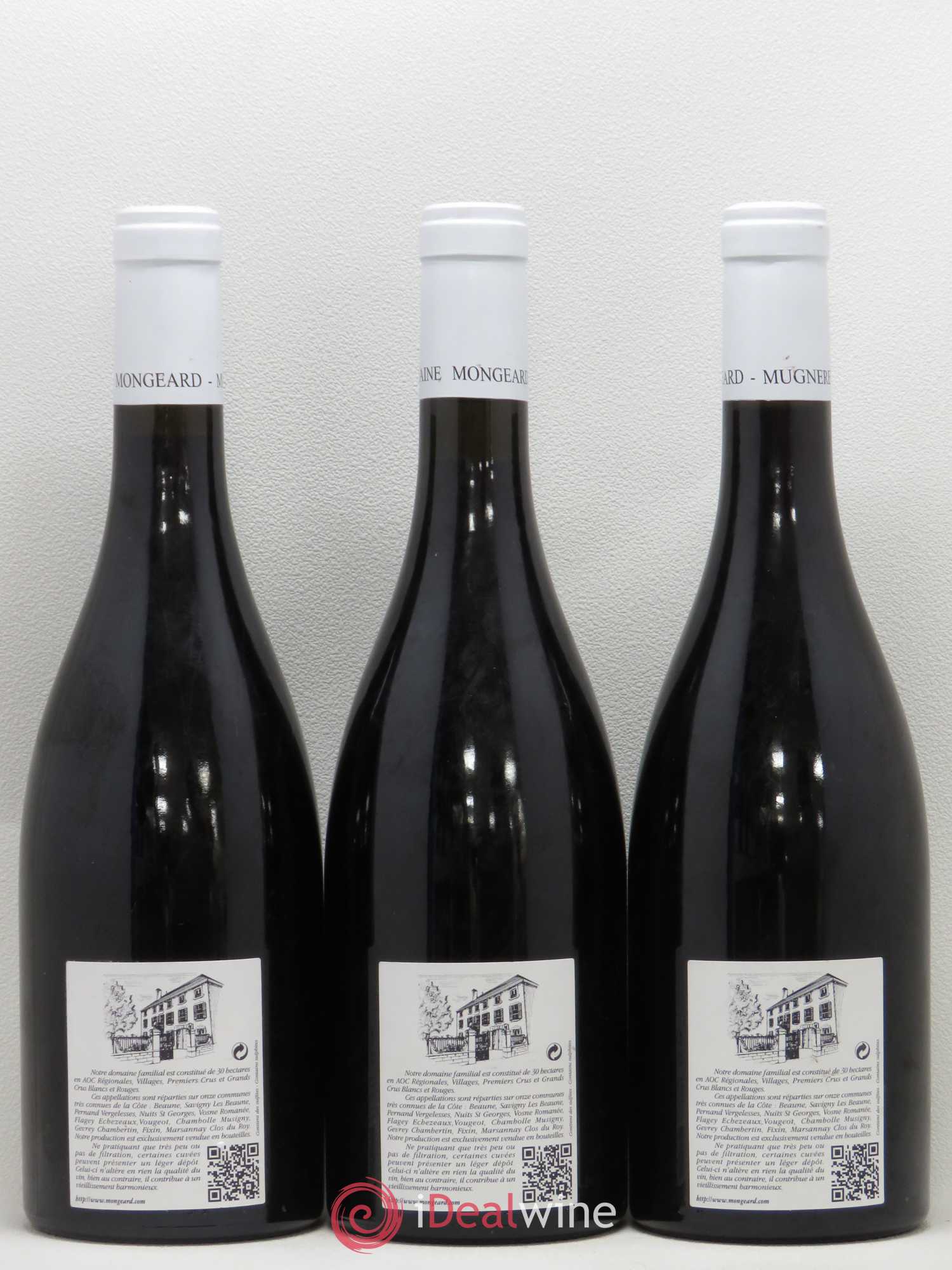 Clos de Vougeot Grand Cru Mongeard-Mugneret (Domaine) 2012 - Lot de 3 bouteilles - 1