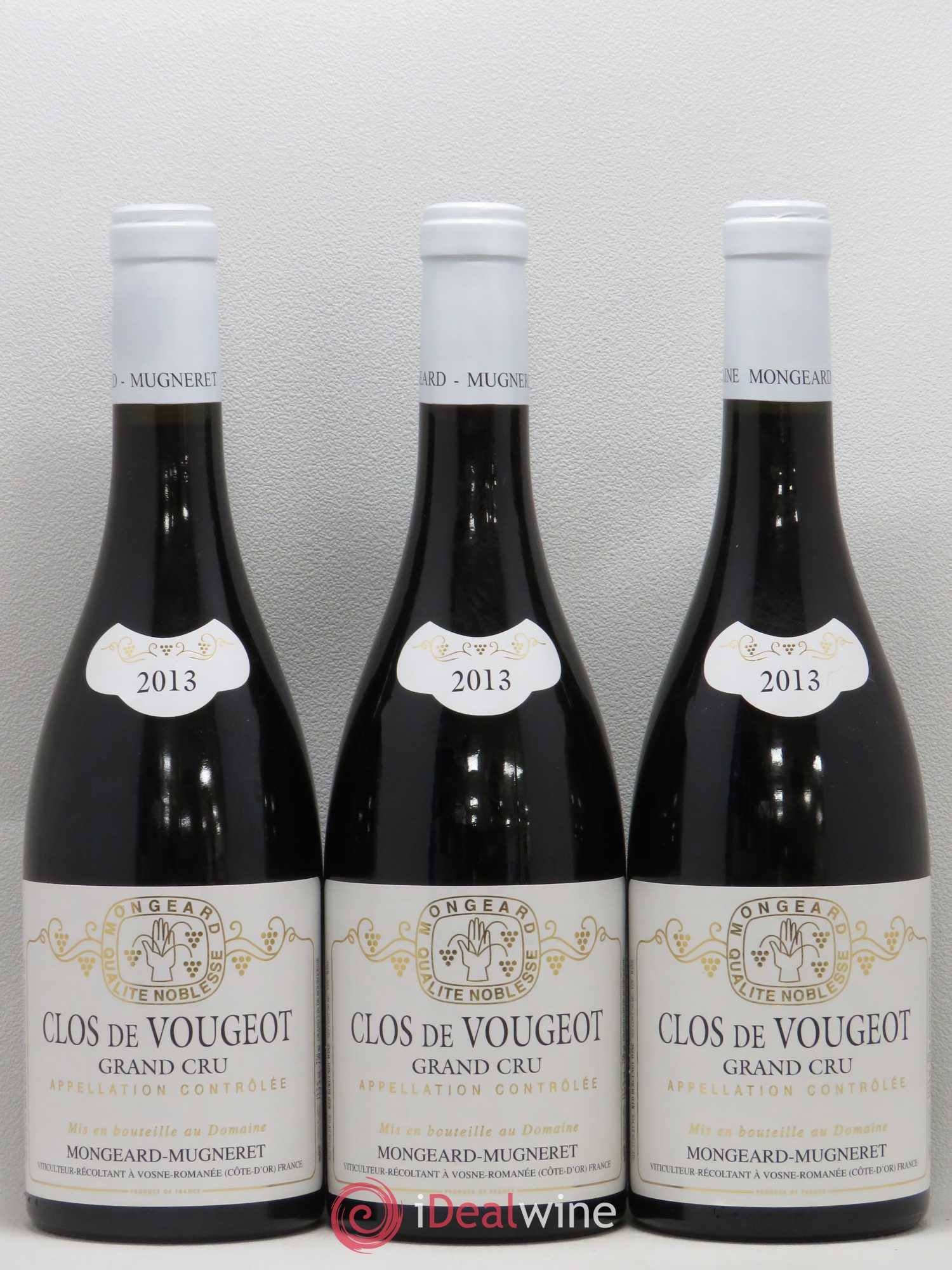 Clos de Vougeot Grand Cru Mongeard-Mugneret (Domaine) 2013 - Lot de 3 bouteilles - 0