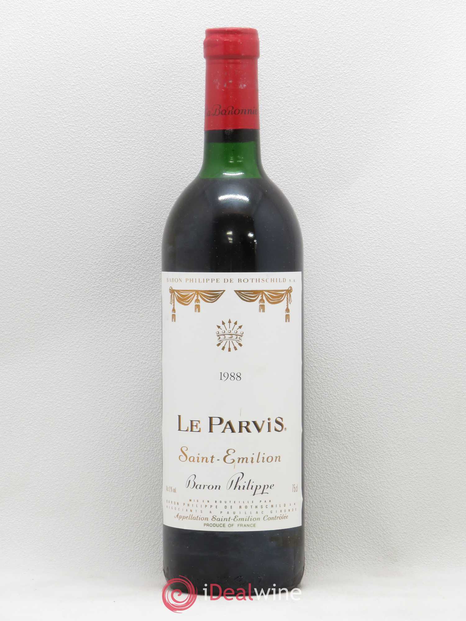 Saint-Émilion Baron Philippe de Rothschild Le Parvis 1988 - Posten von 1 Flasche - 0