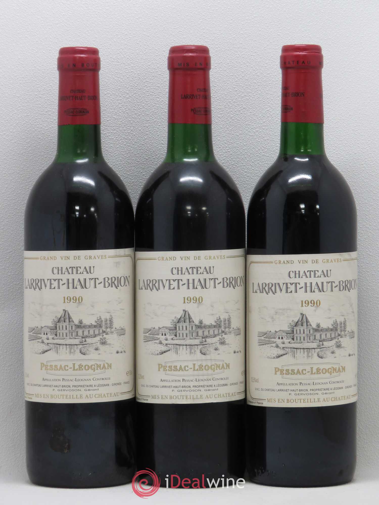 Château Larrivet Haut-Brion 1990 - Lot de 12 bouteilles - 2