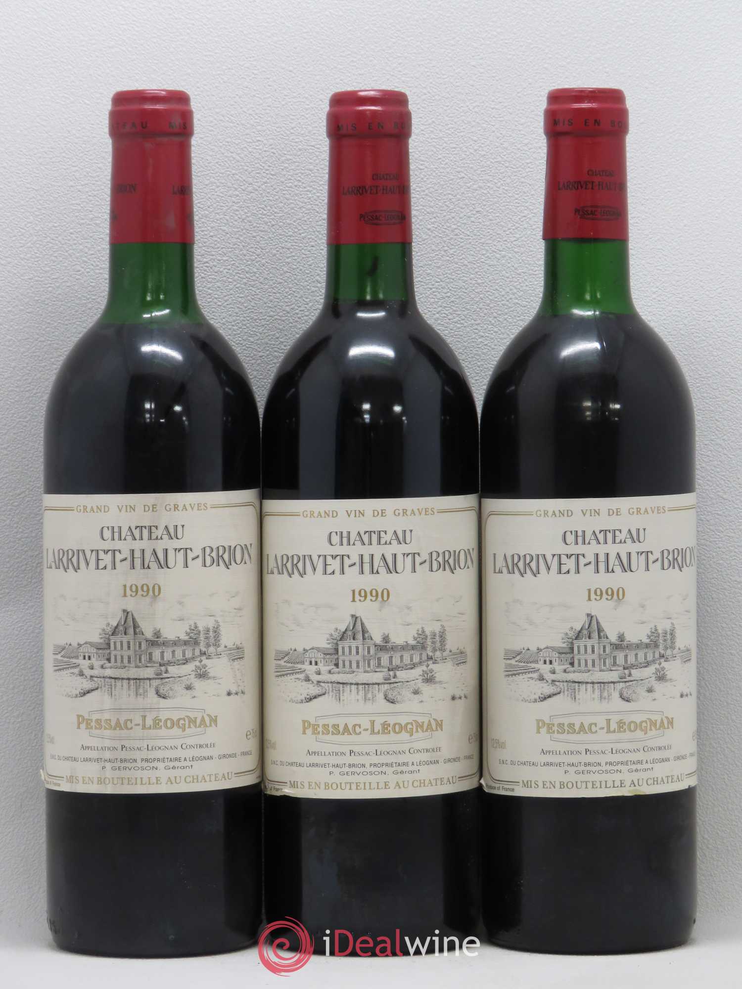 Château Larrivet Haut-Brion 1990 - Lot de 12 bouteilles - 3